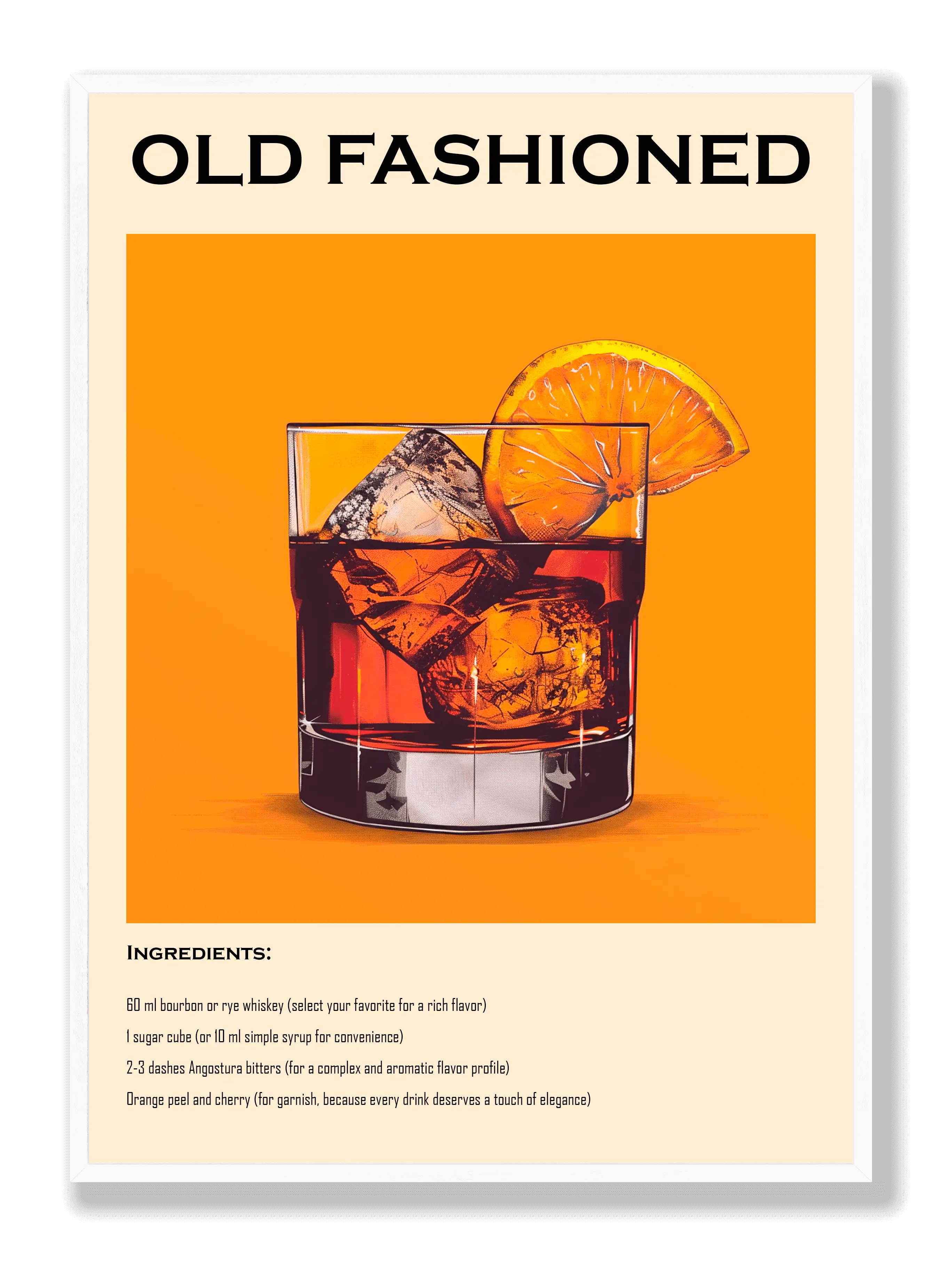 Altmodisches Poster