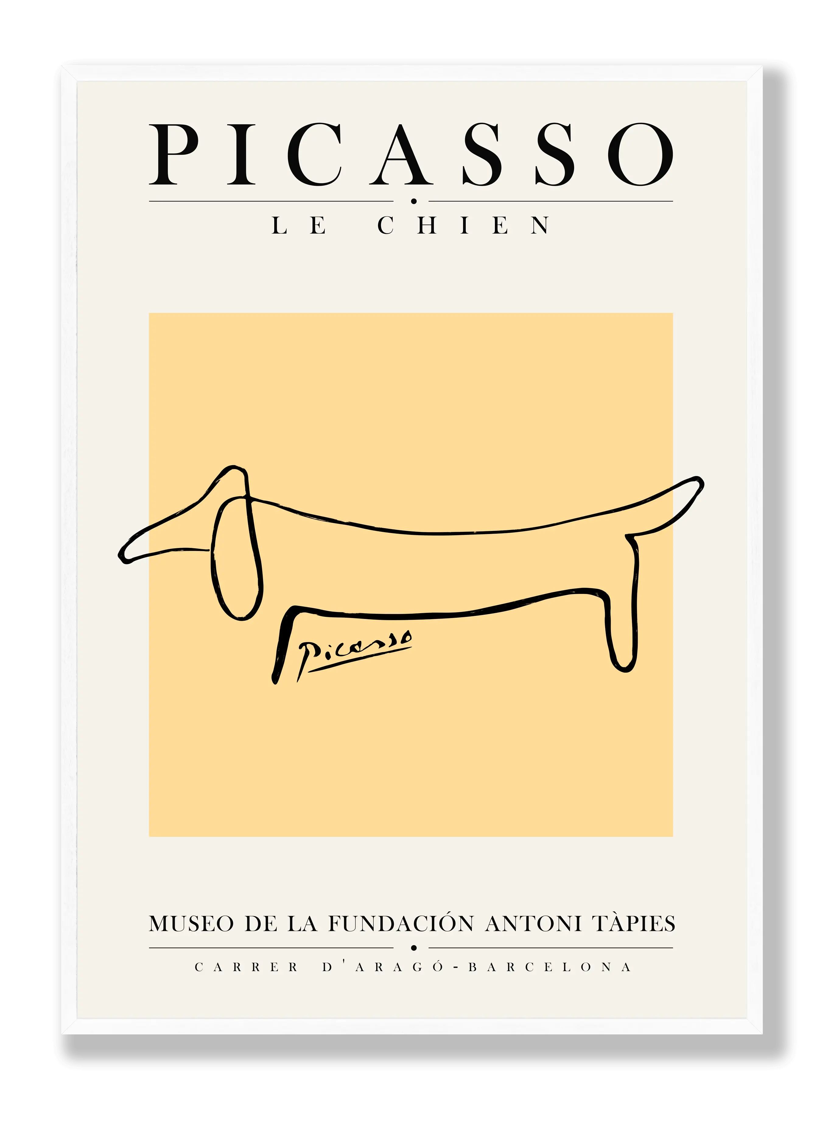 Picasso - Der Hund Poster