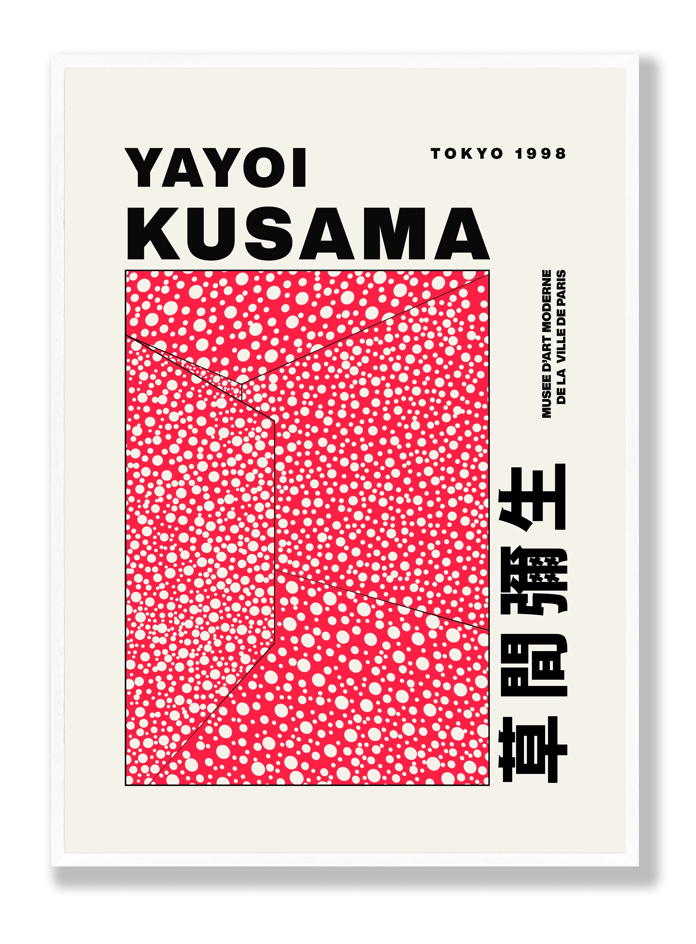 Yayoi Kusama - Weiße Punkte Poster
