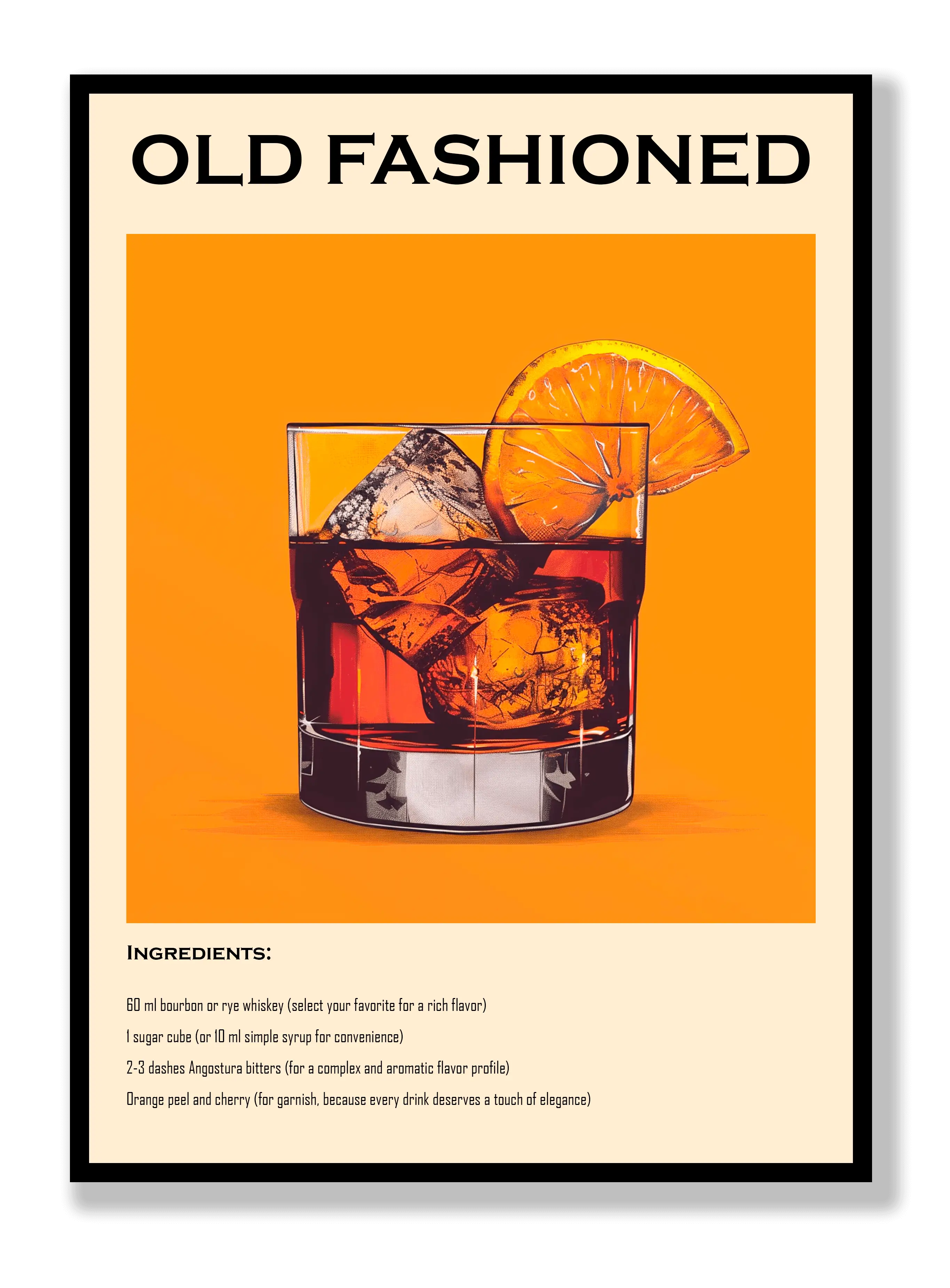 Altmodisches Poster