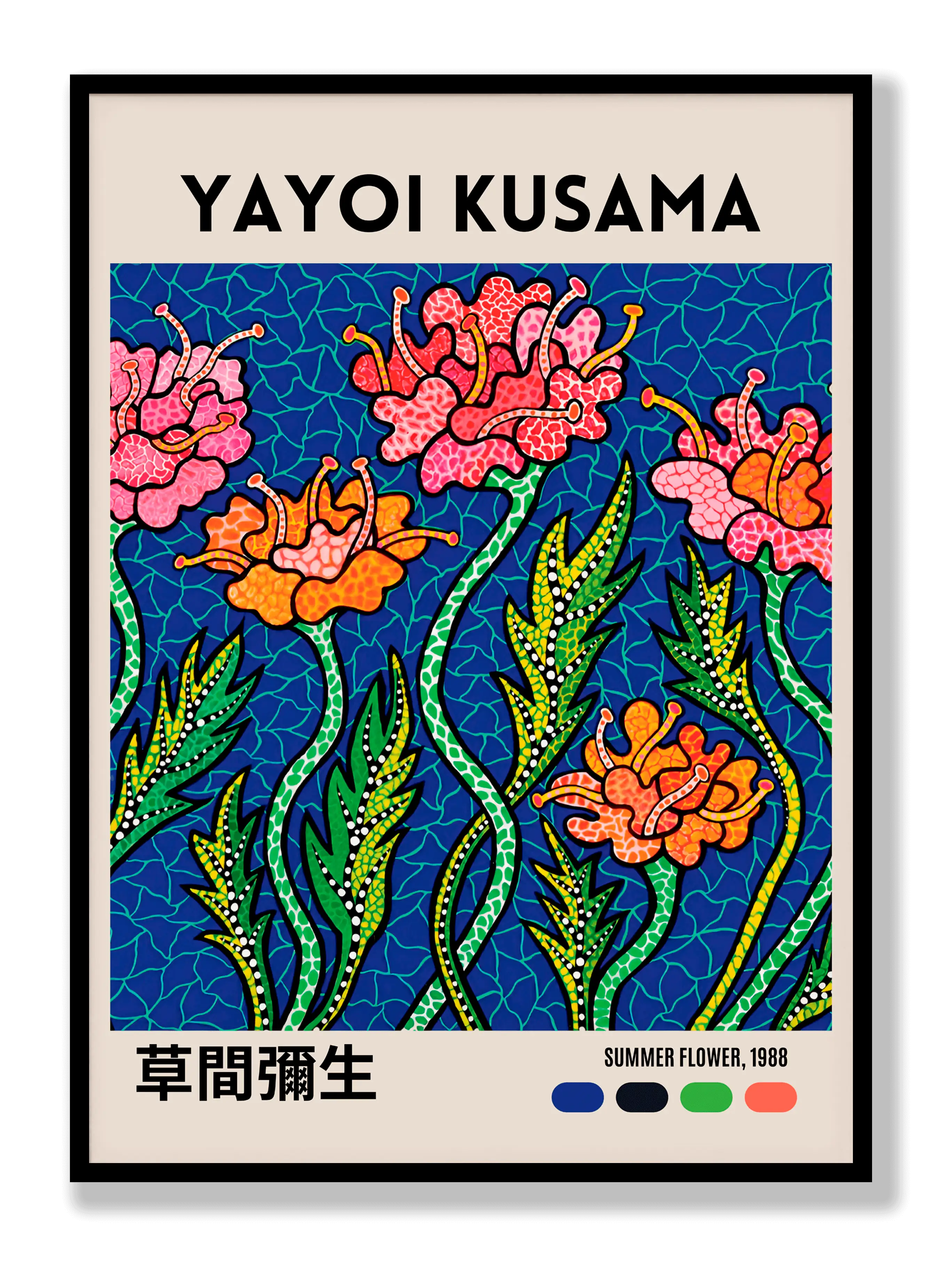 Yayoi Kusama - Sommerblume Poster