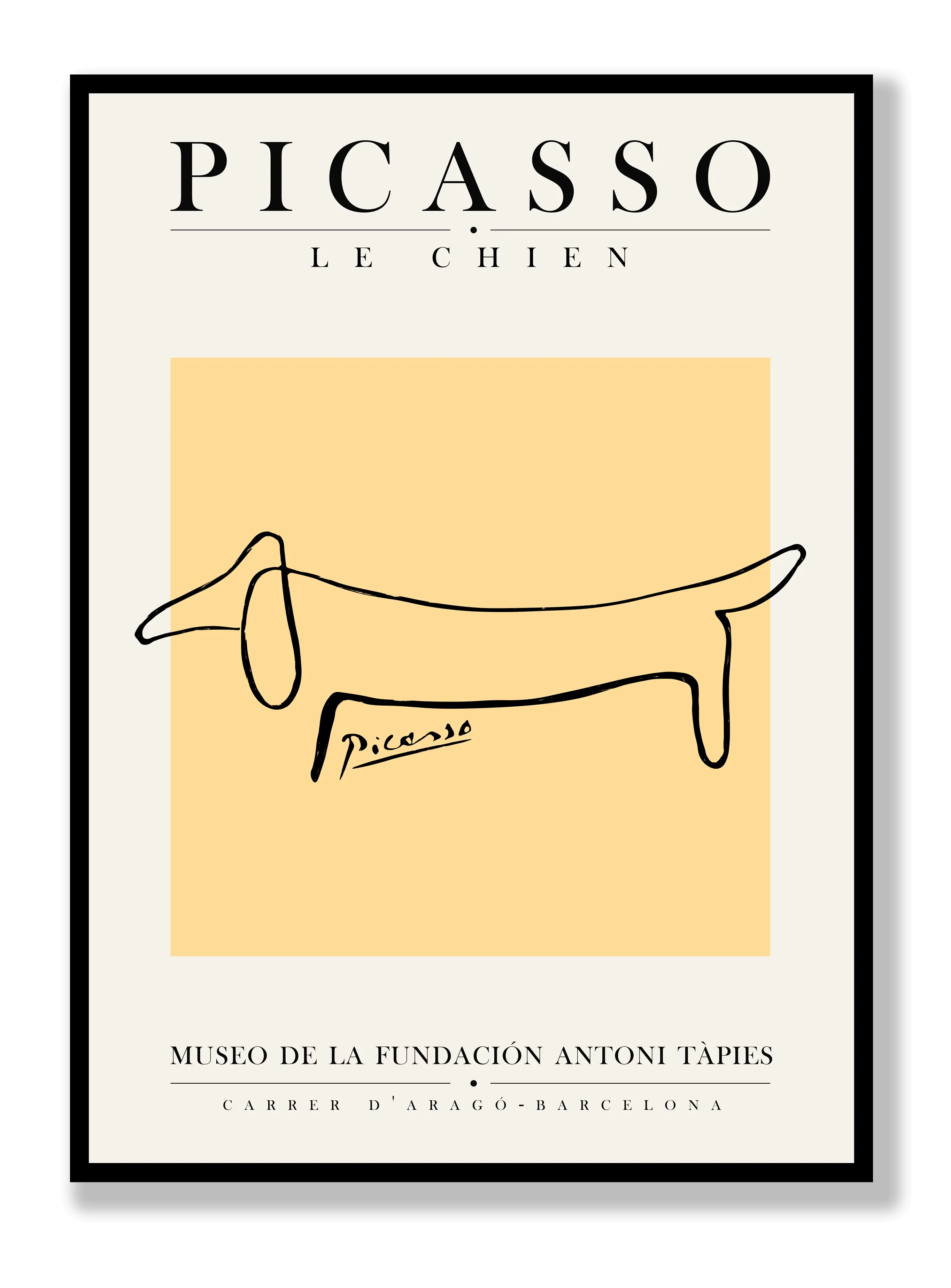 Picasso - Der Hund Poster