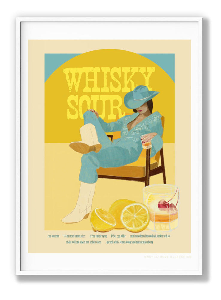 Jlr Cocktails Whiskysour Poster