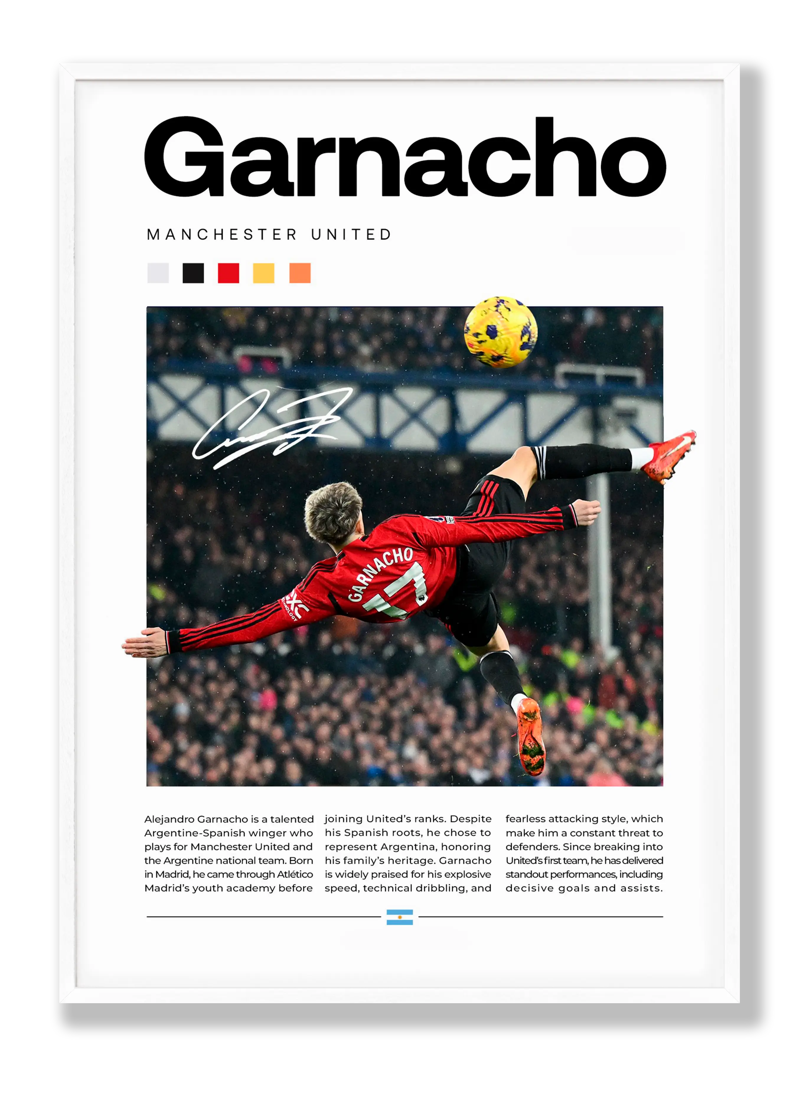 Alejandro Garnacho Poster