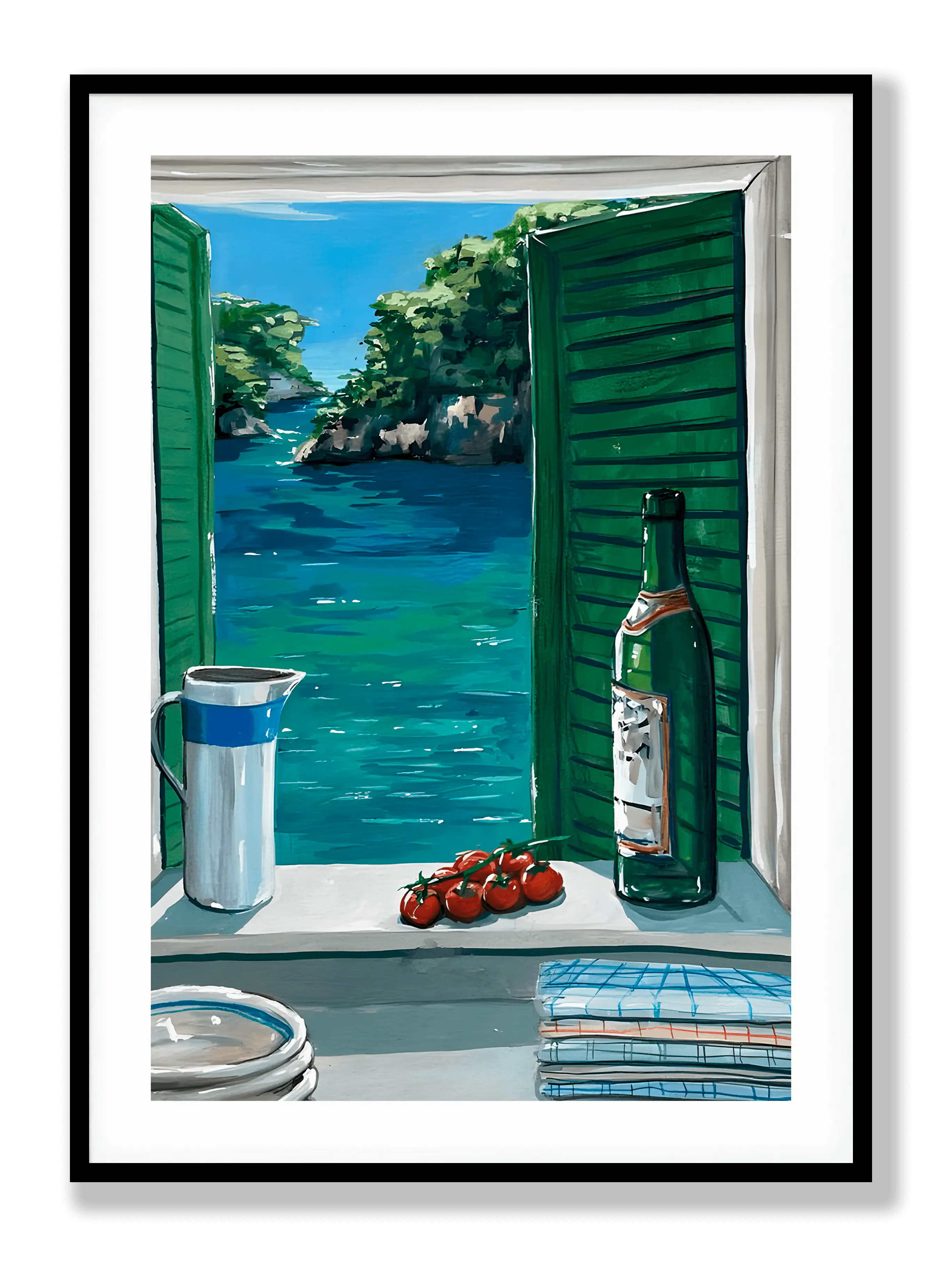 Ausländisches Fenster Poster