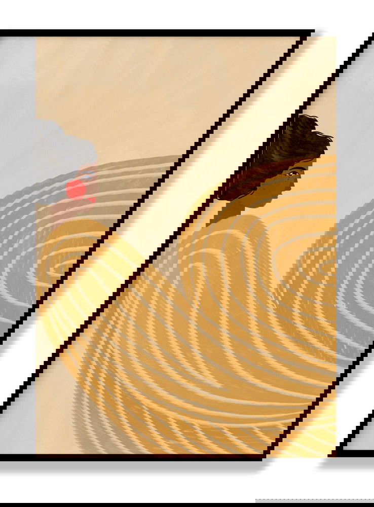 The Woman With the Yellow Stripes plakat