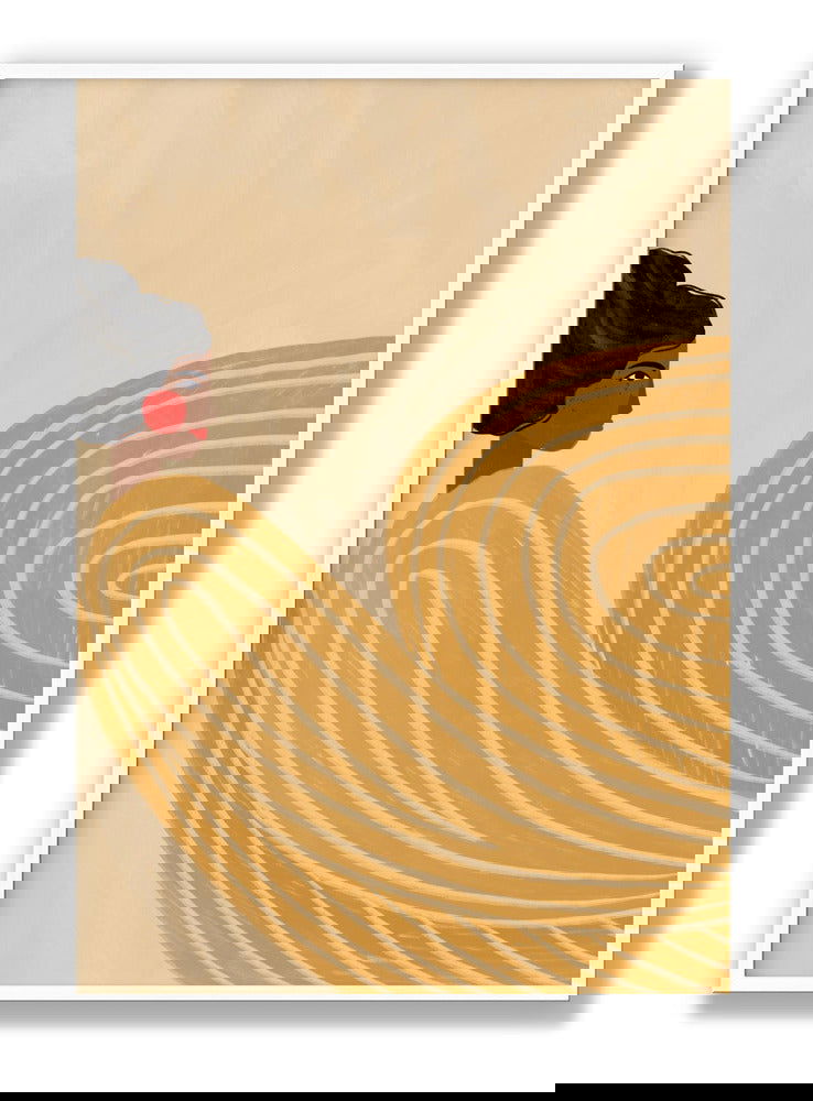 The Woman With the Yellow Stripes plakat