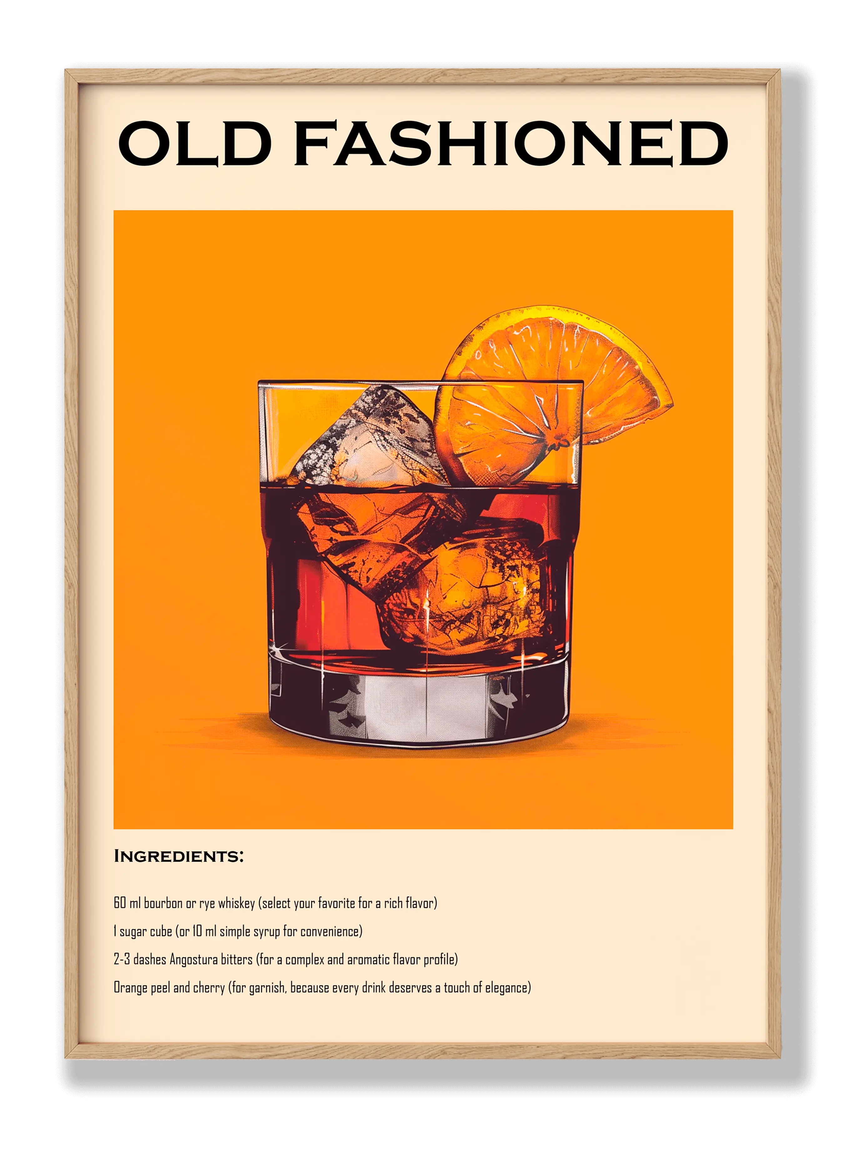 Altmodisches Poster