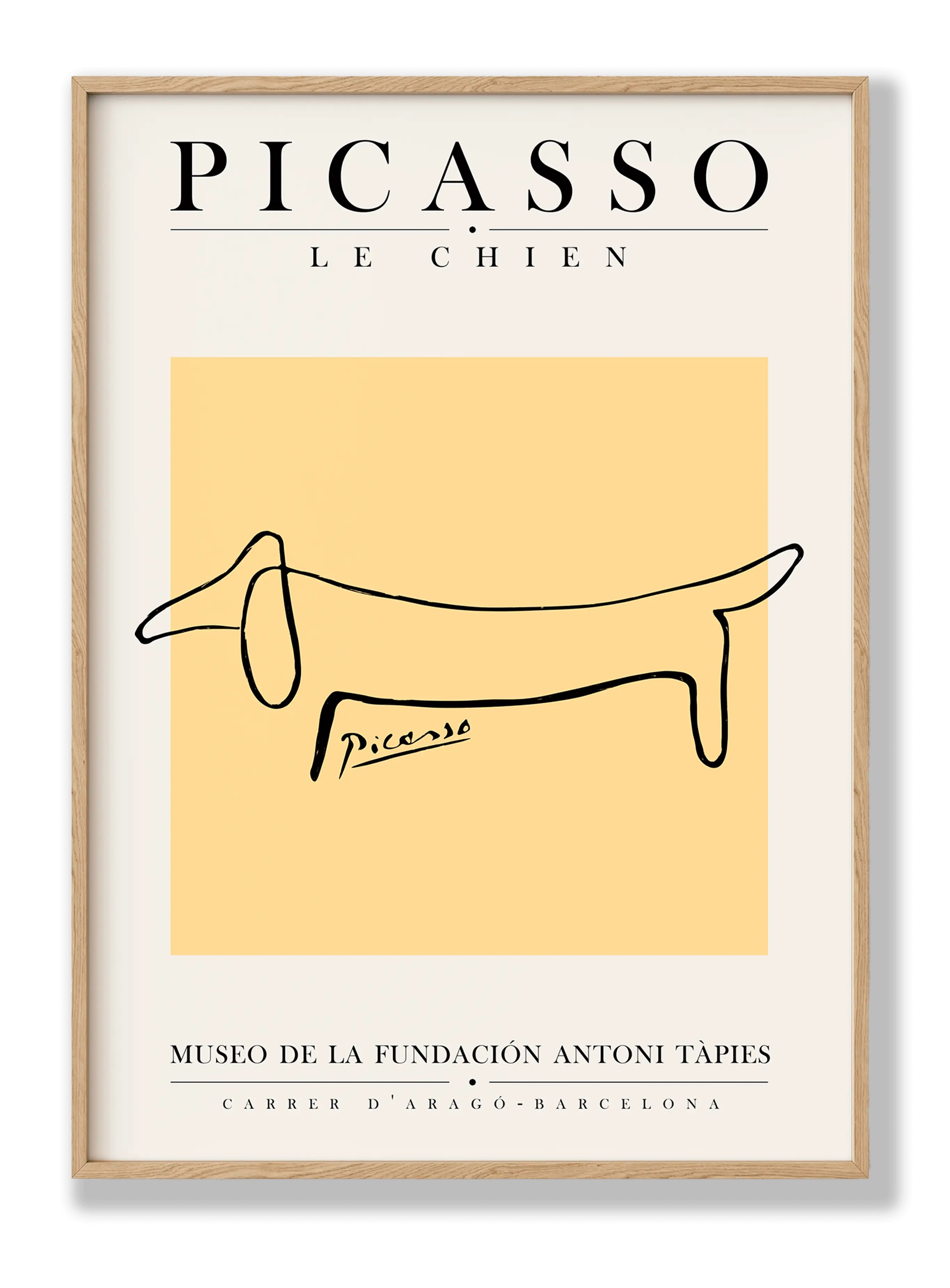 Picasso - Der Hund Poster