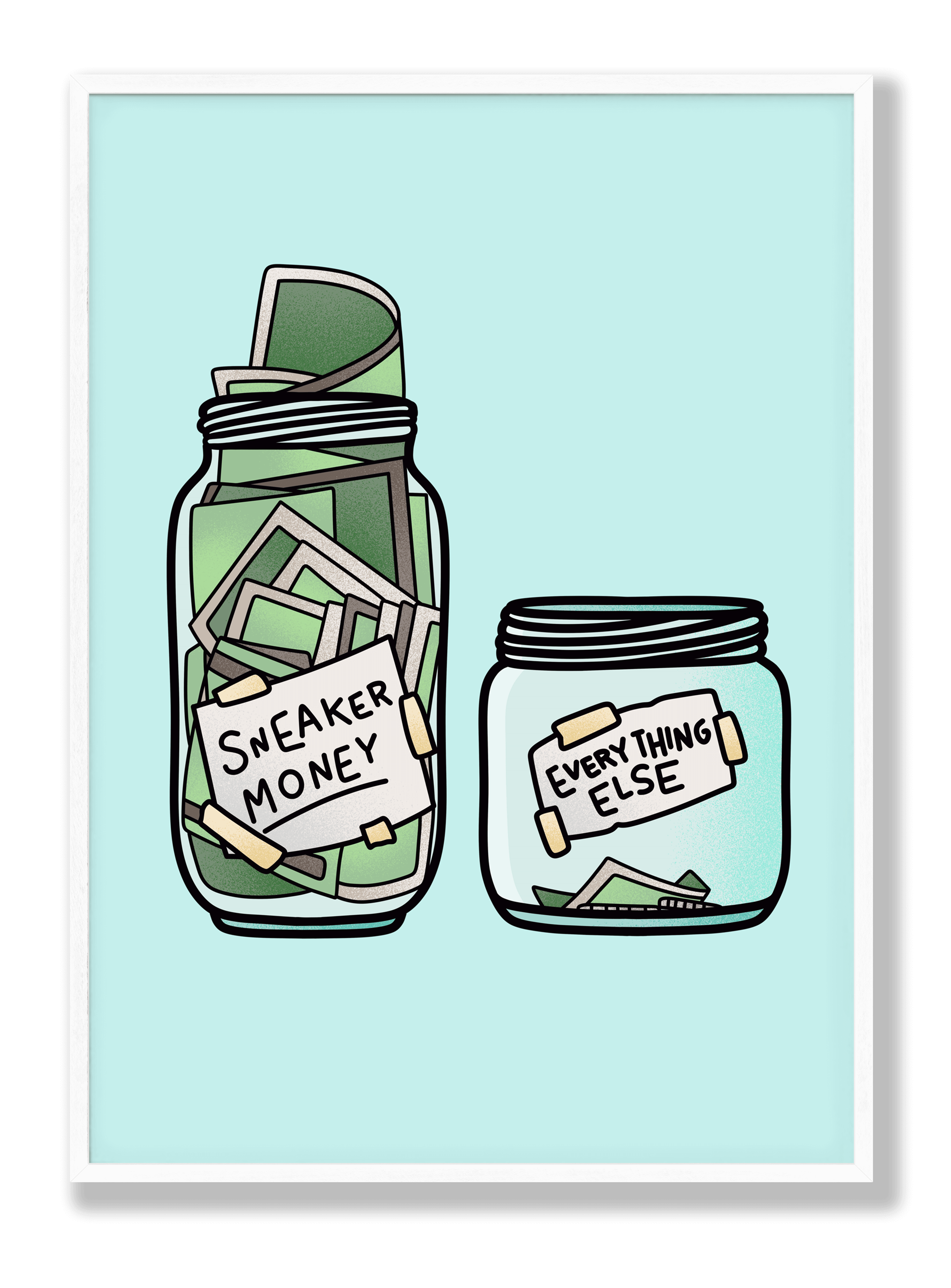 Sneaker-Geld Poster