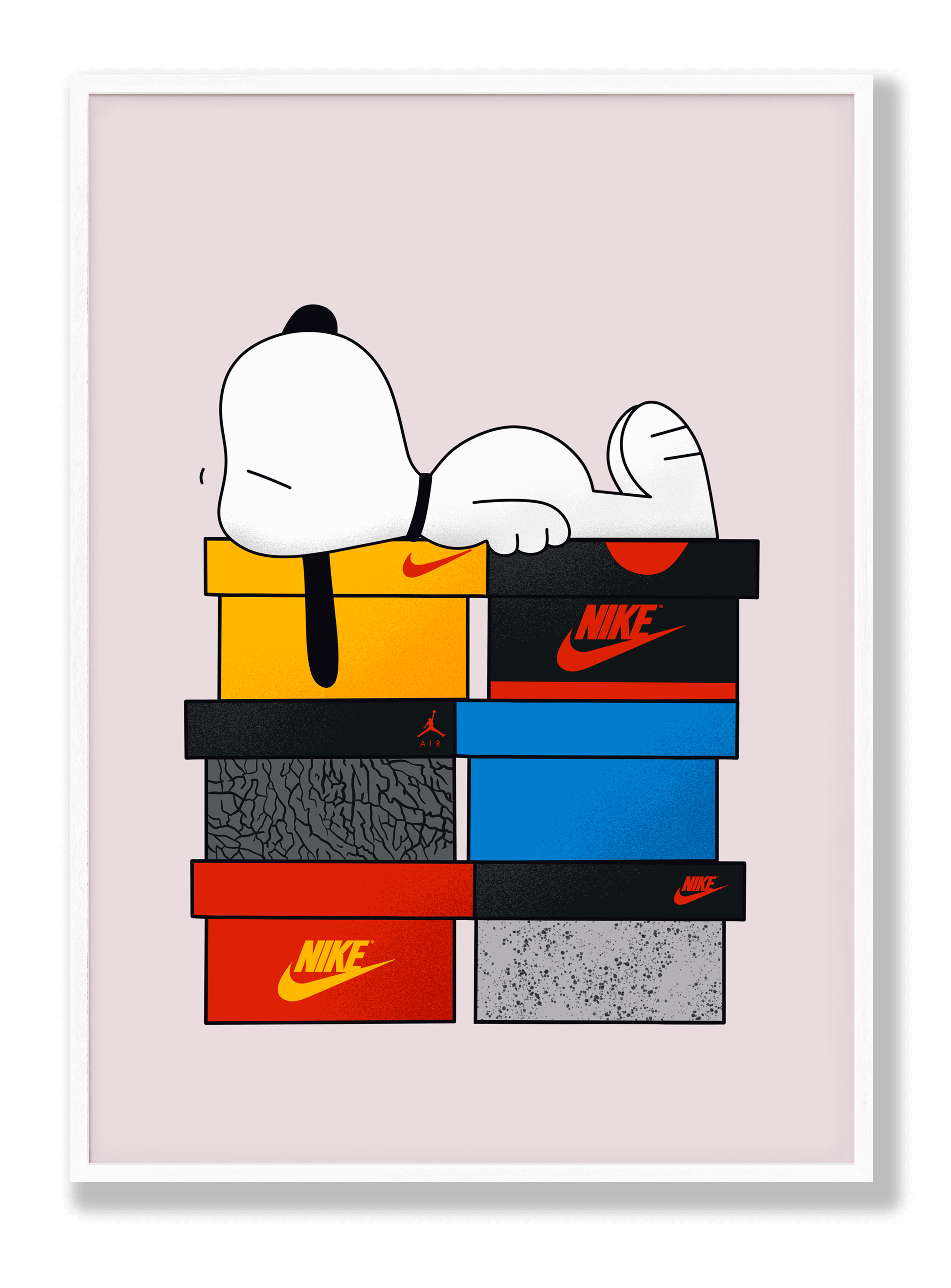 Sneaker-Bett Poster