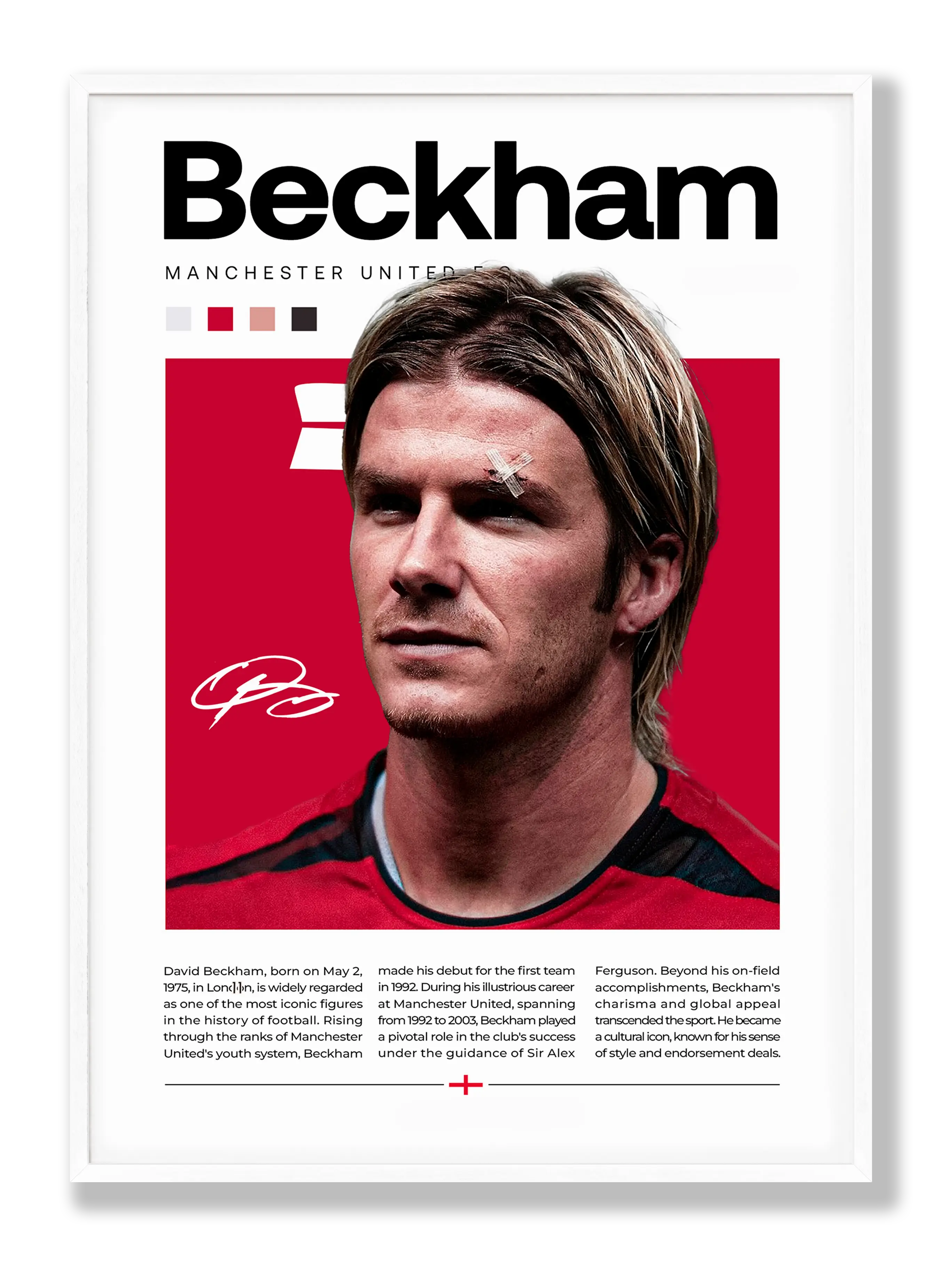 Beckham - Manchester United Poster