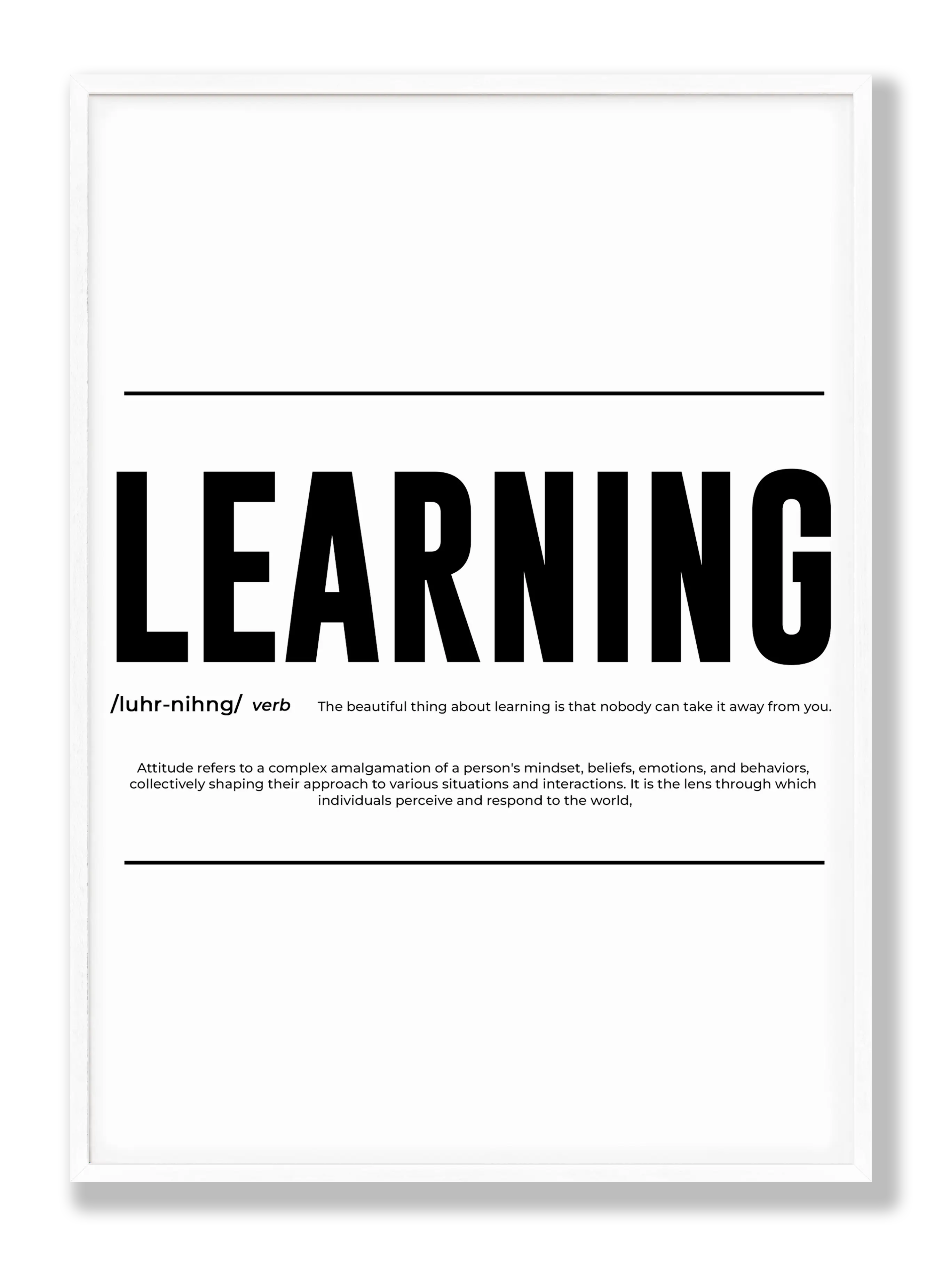 Learning Poster