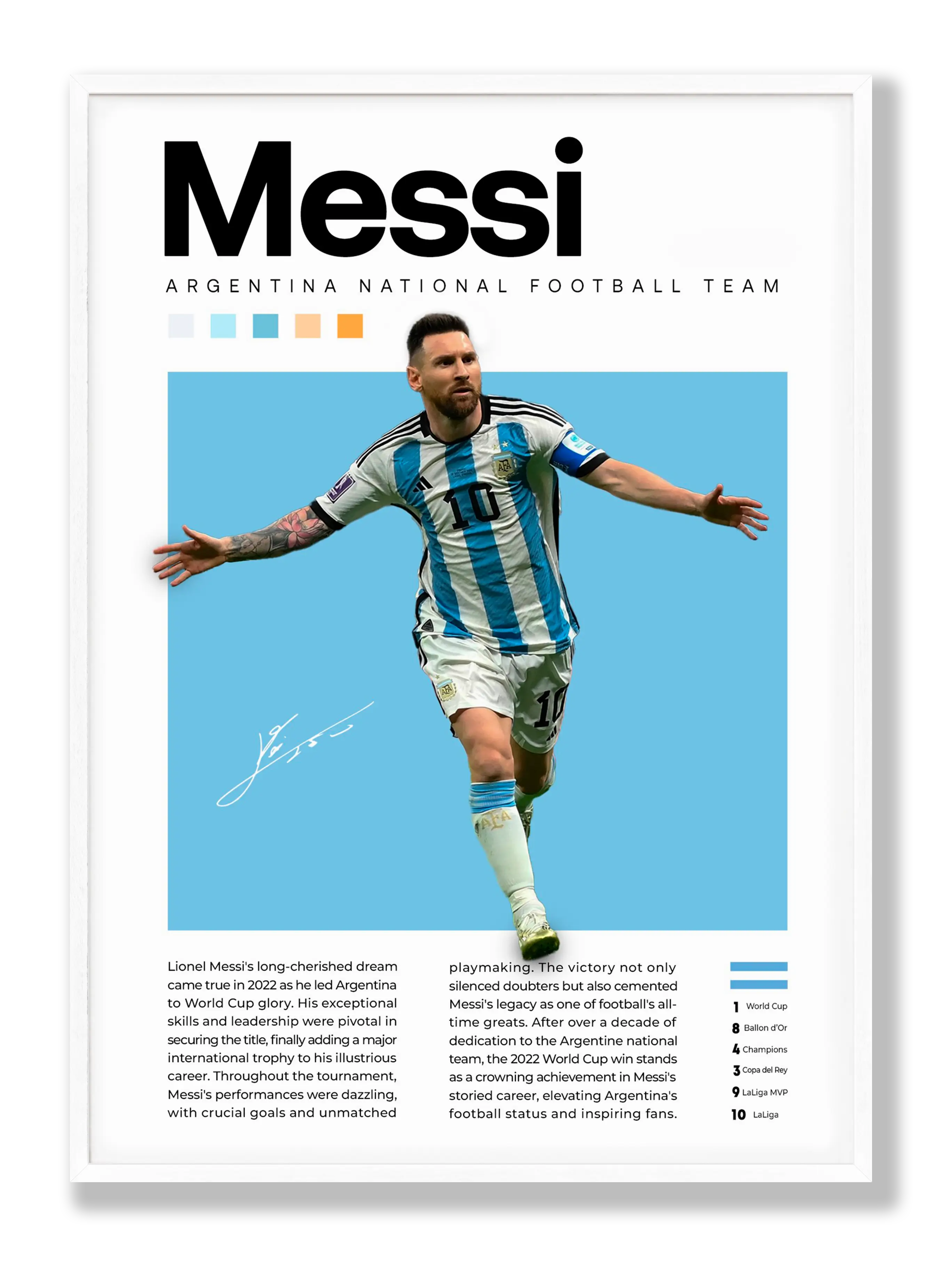 Lionel Messi No. 2 Poster
