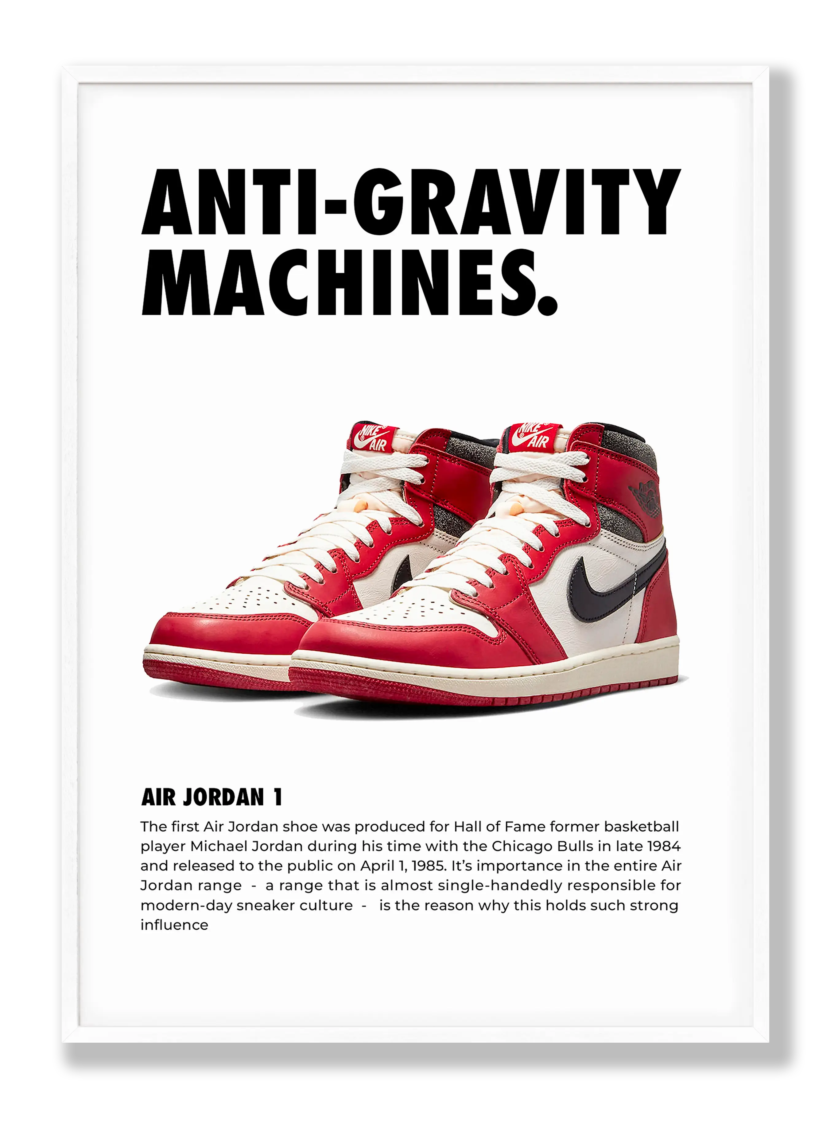 Anti-Schwerkraft-Sneakers Poster