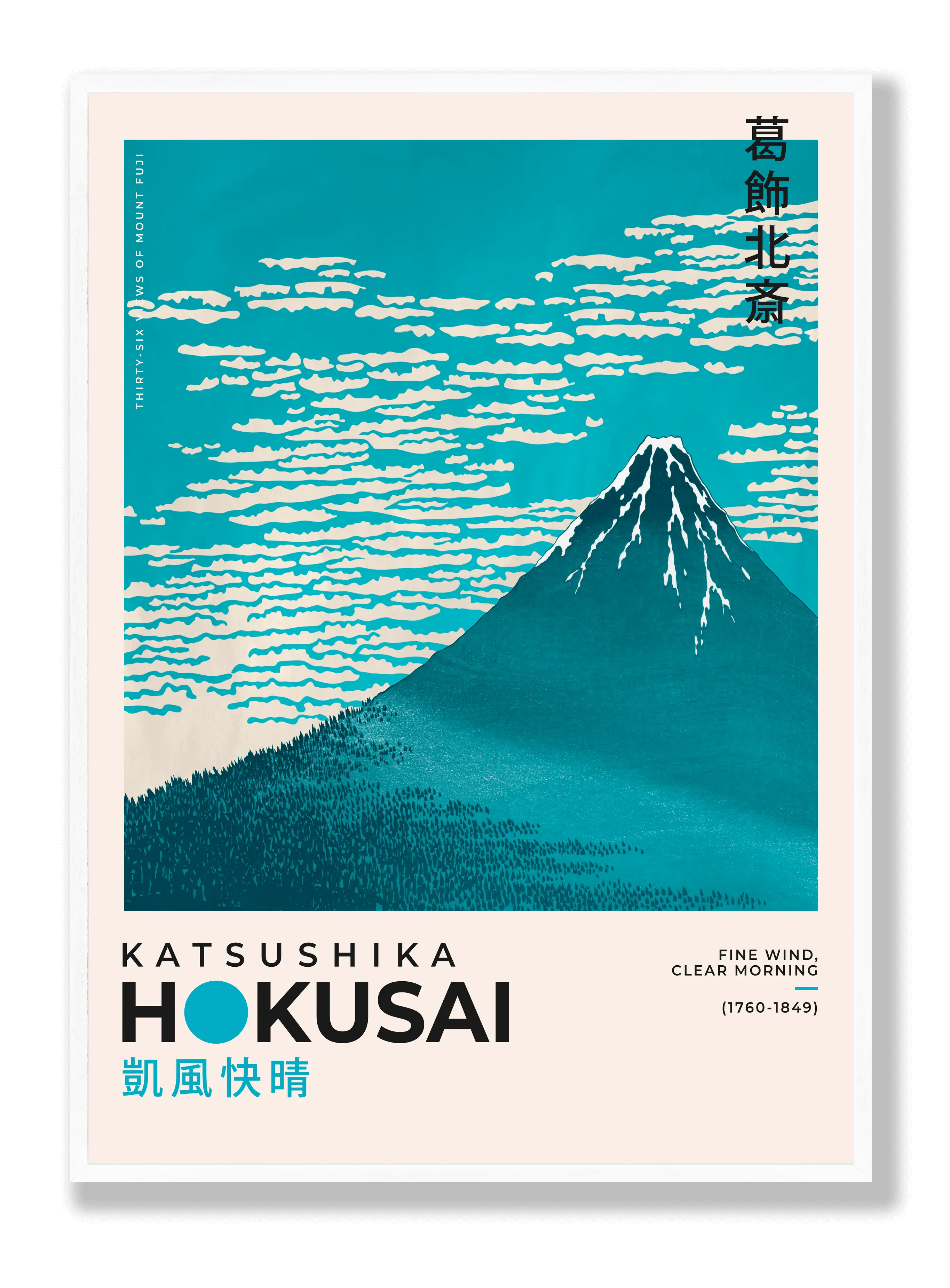 Katsushika Hokusai – Fine Wind, Clear Morning Poster