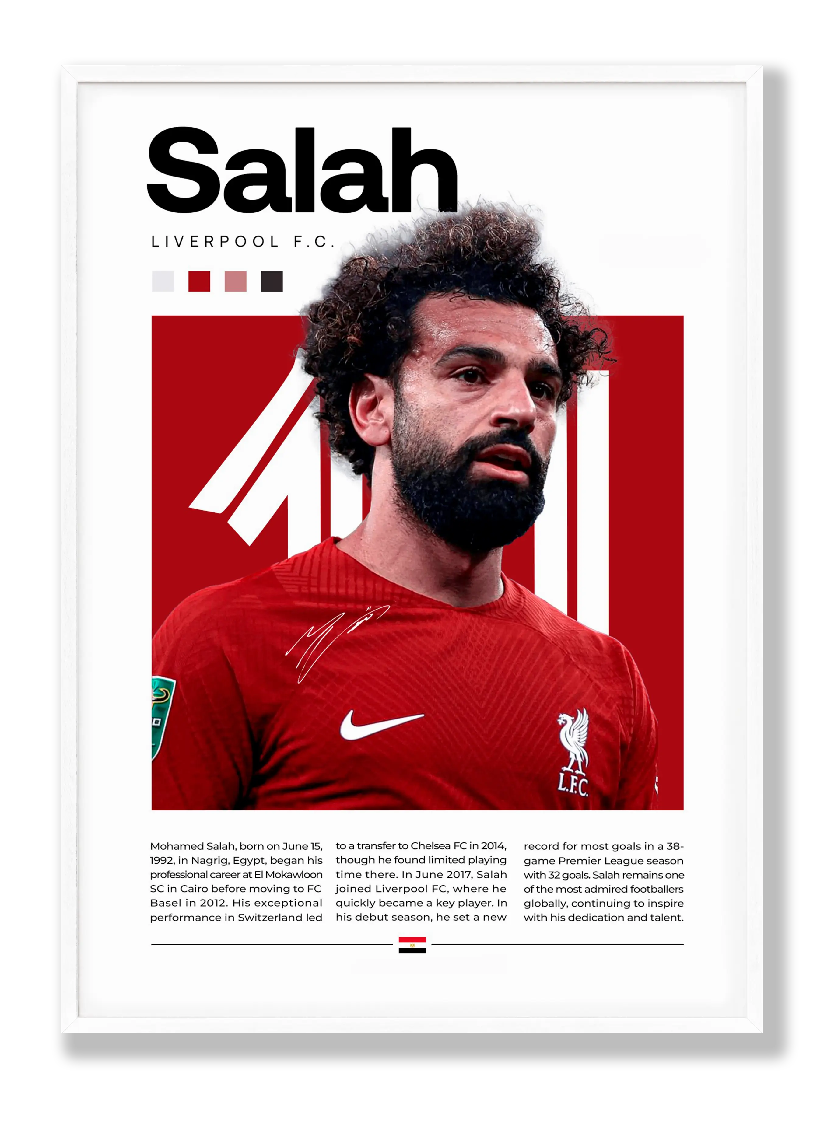 Mohamed Salah No. 2 Poster