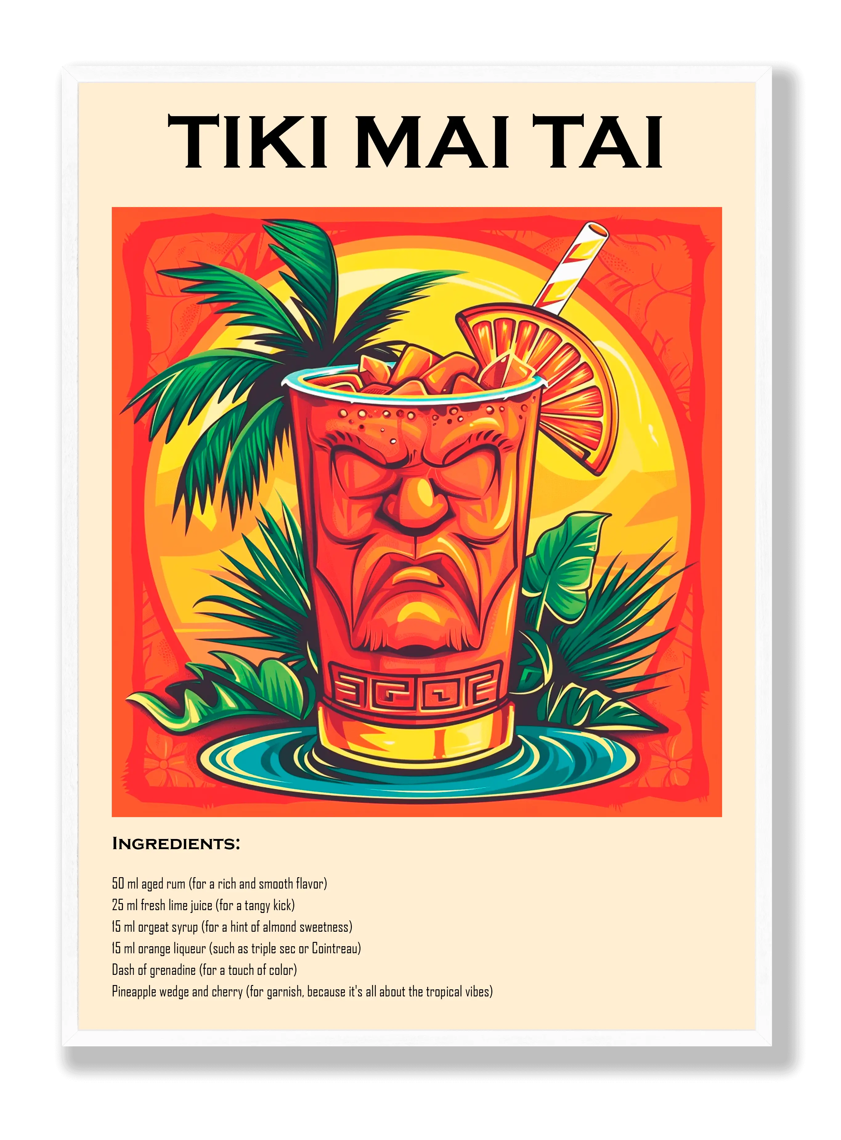 Tiki Mai Tai Poster