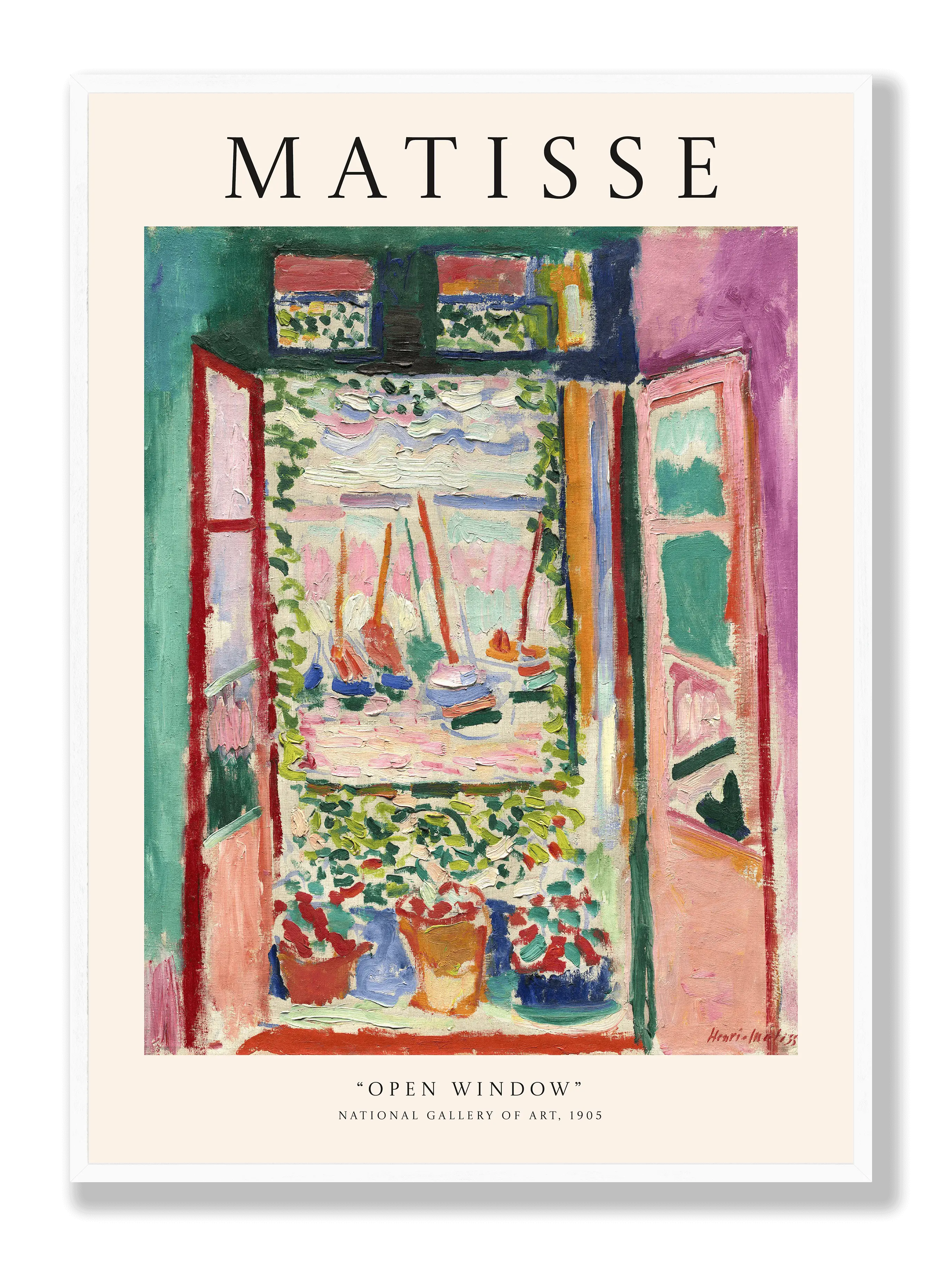 Henri Matisse - Offenes Fenster Poster