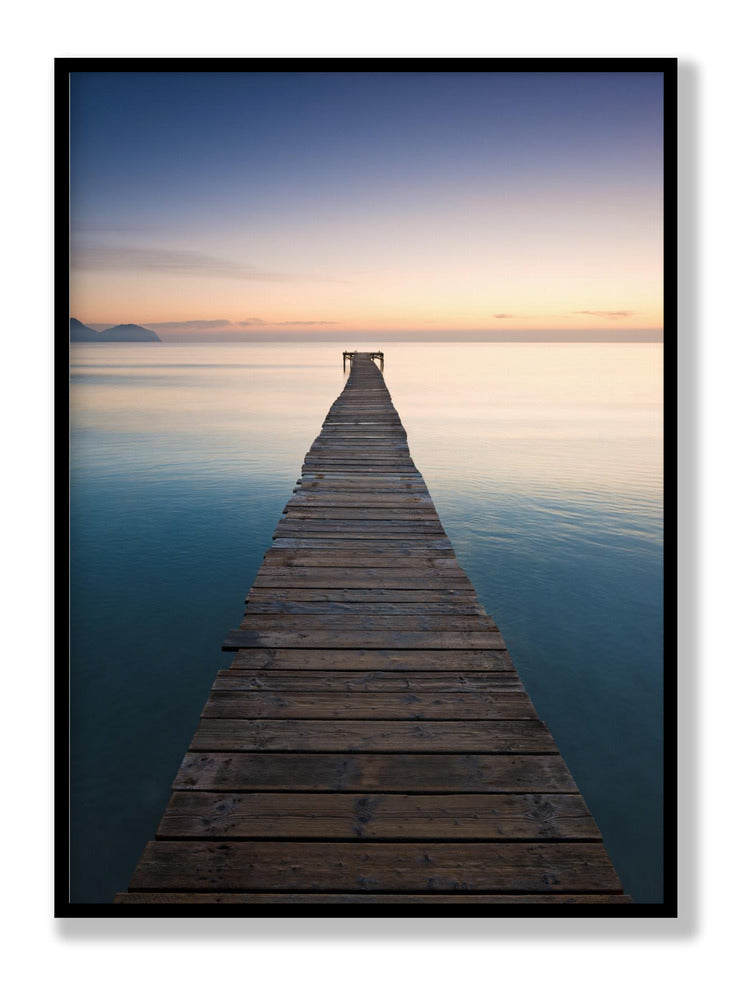 Blauer Steg Poster