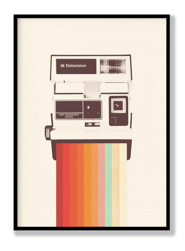 Instant Camera Rainbow Poster