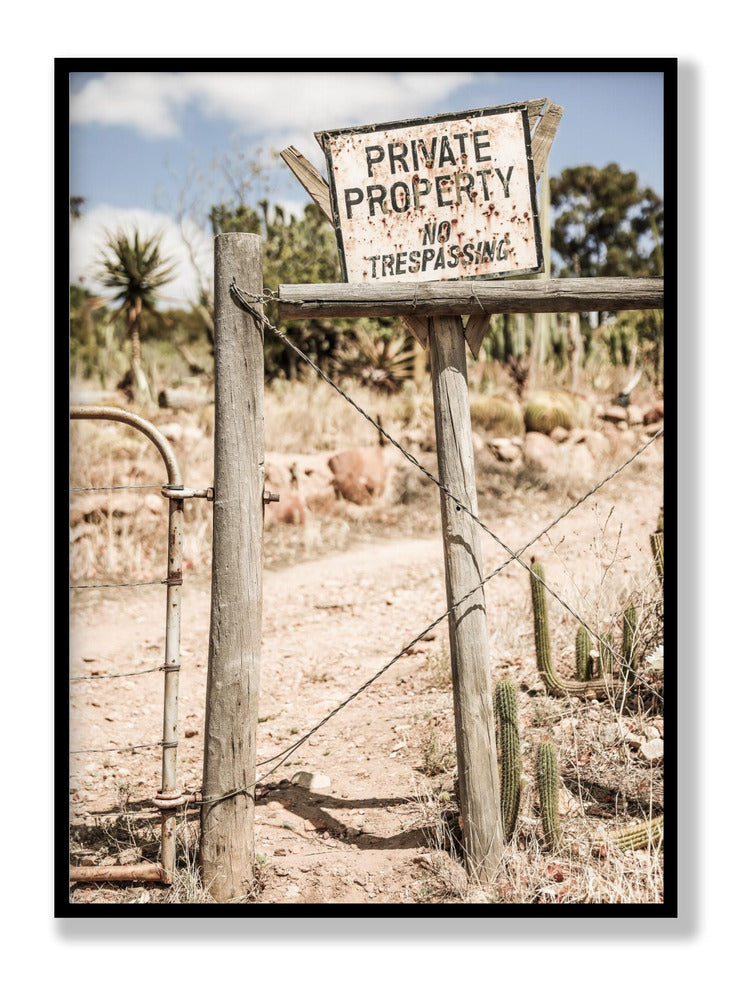 Privateigentum-Plakat