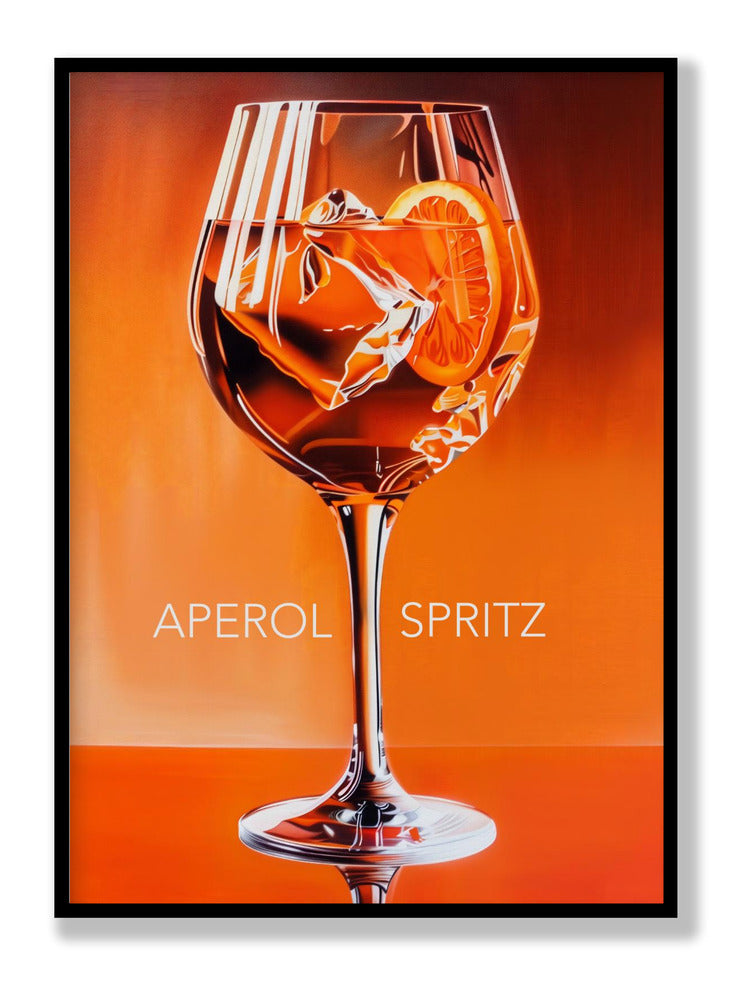 Aperol Spritz Orange Poster