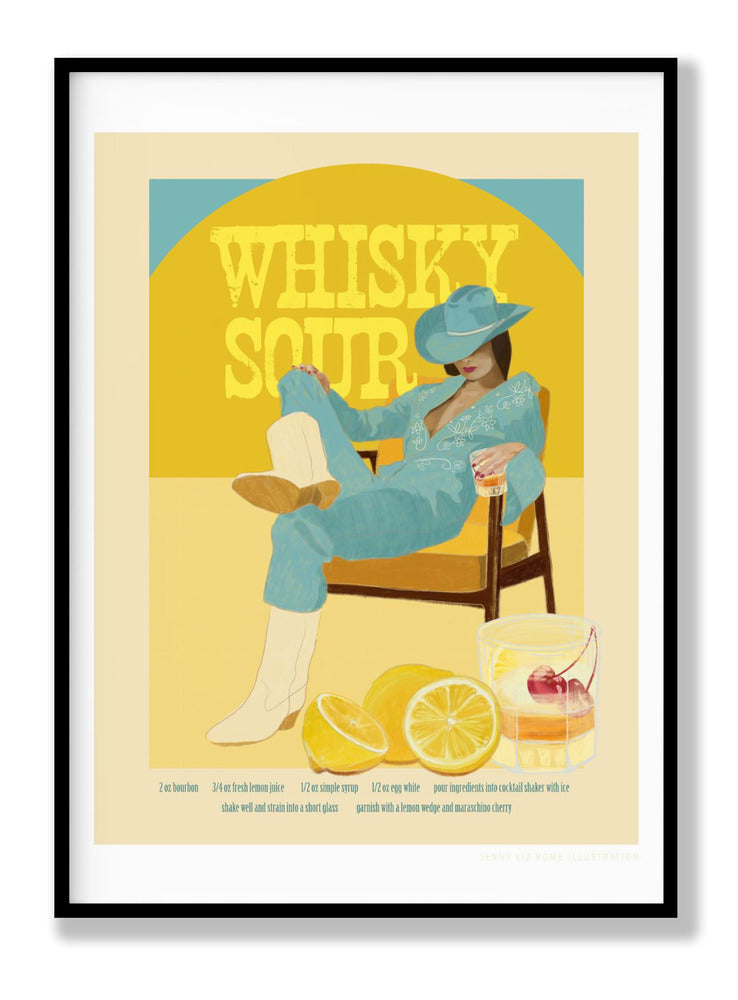 Jlr Cocktails Whiskysour Poster