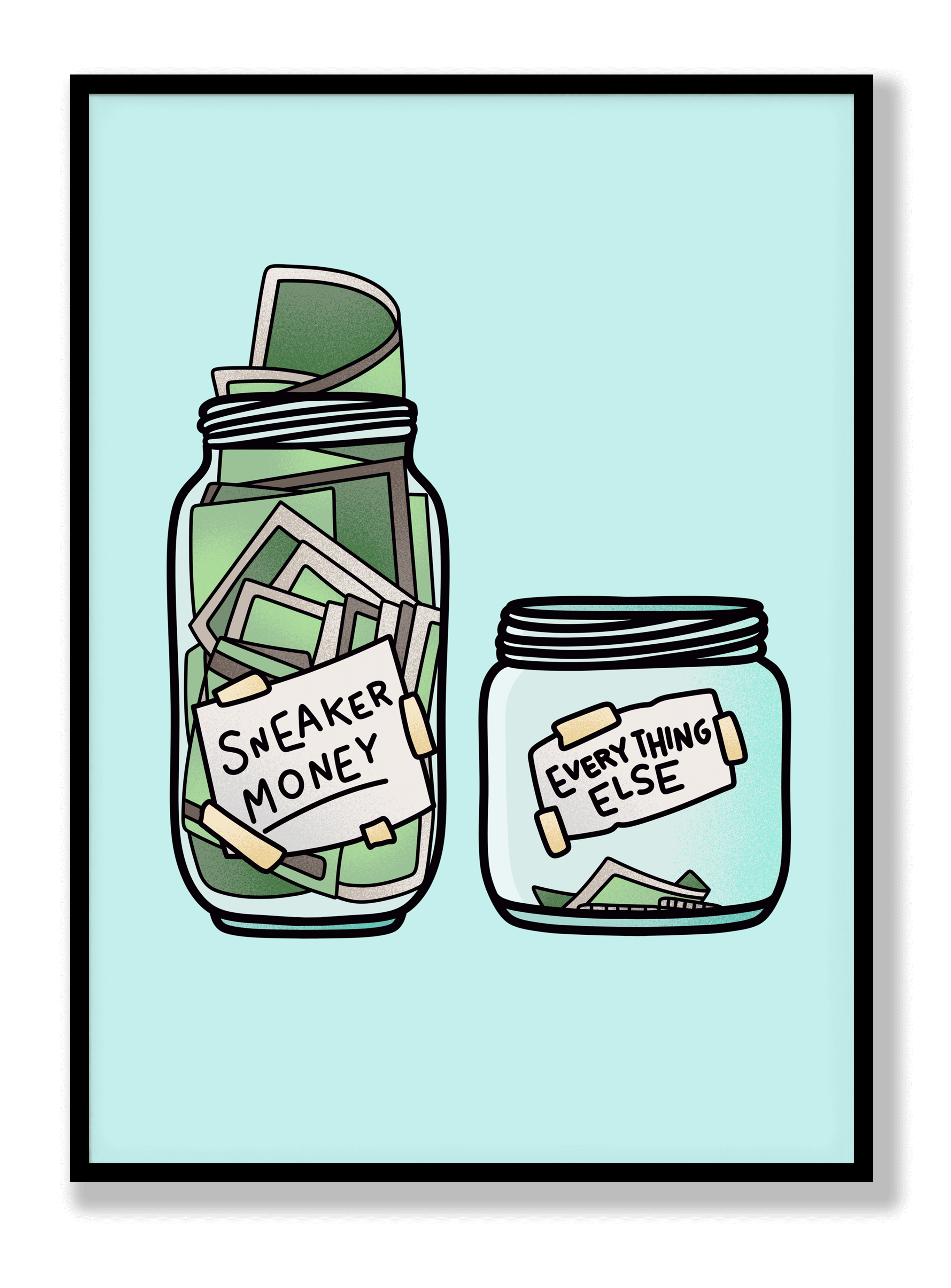 Sneaker-Geld Poster