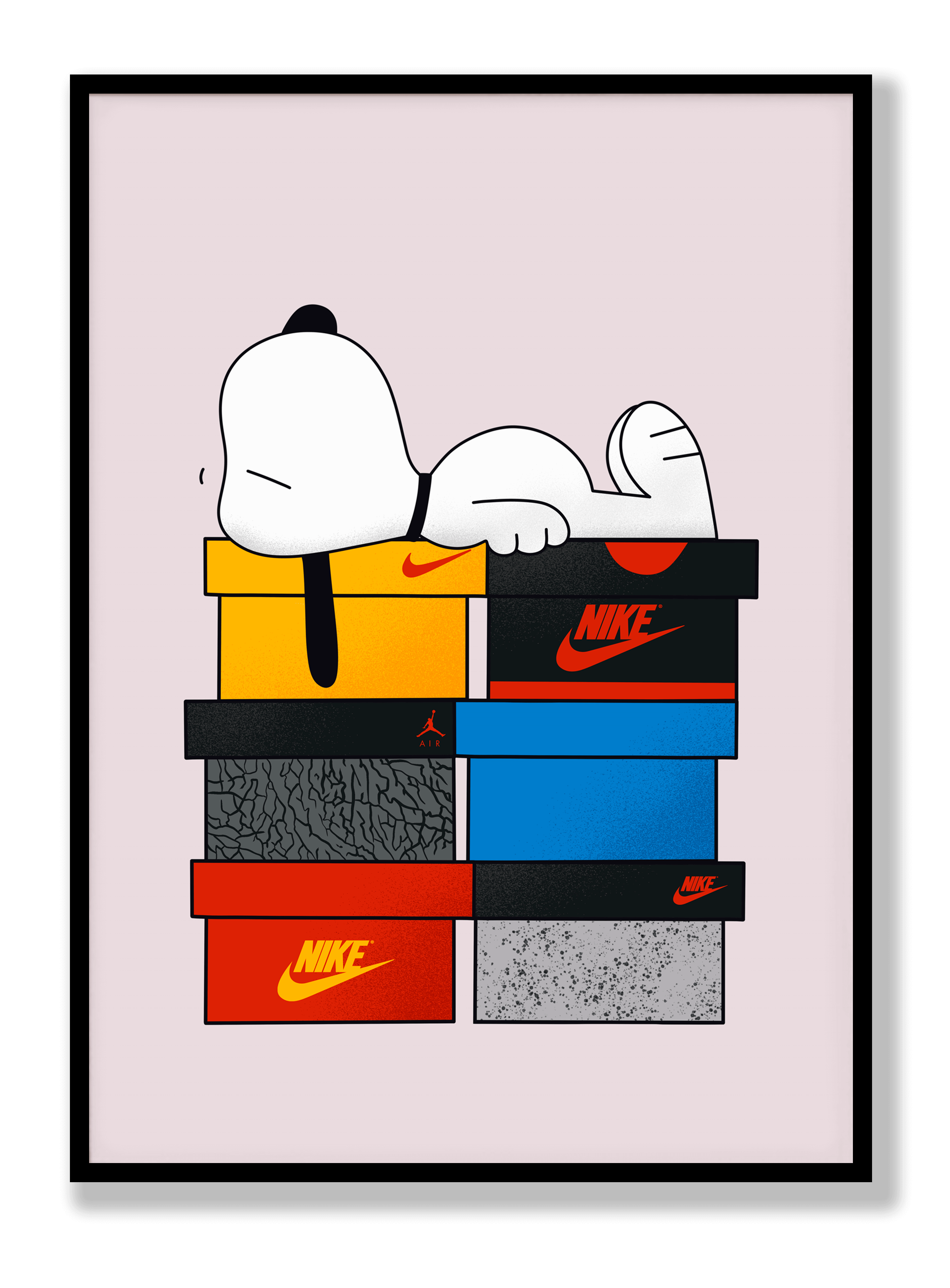 Sneaker-Bett Poster