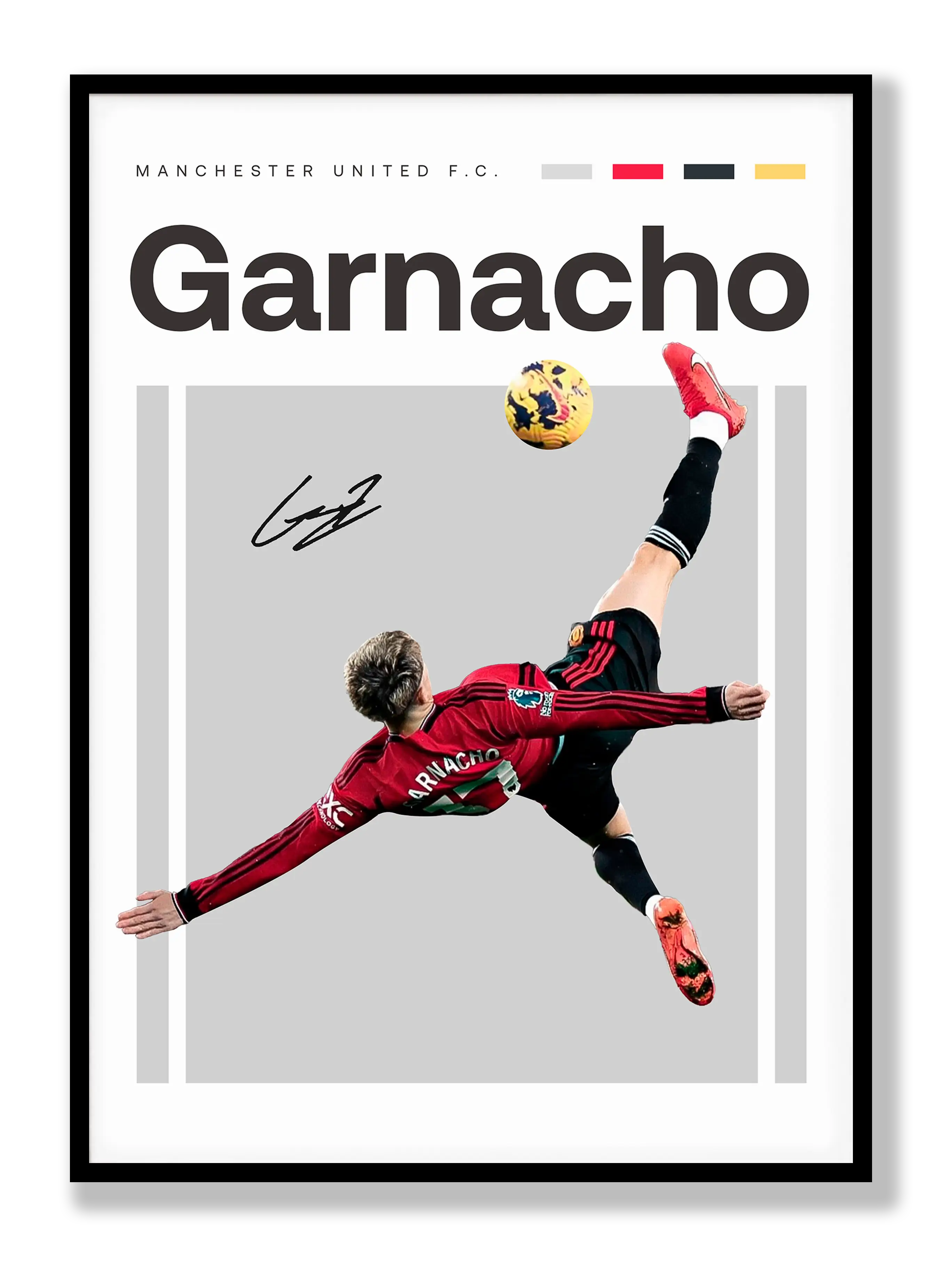 Alejandro Garnacho No. 2 Poster