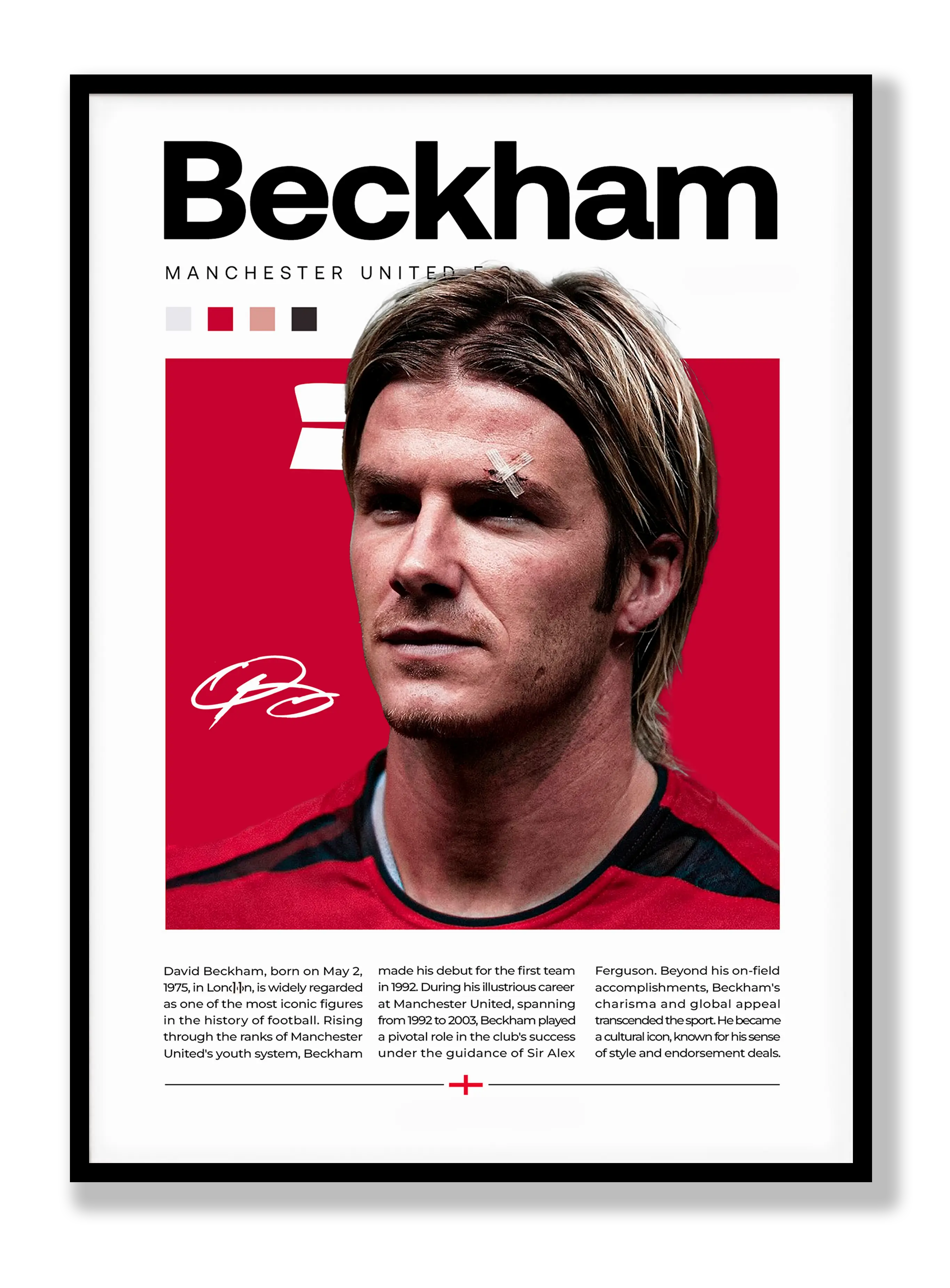 Beckham - Manchester United Poster