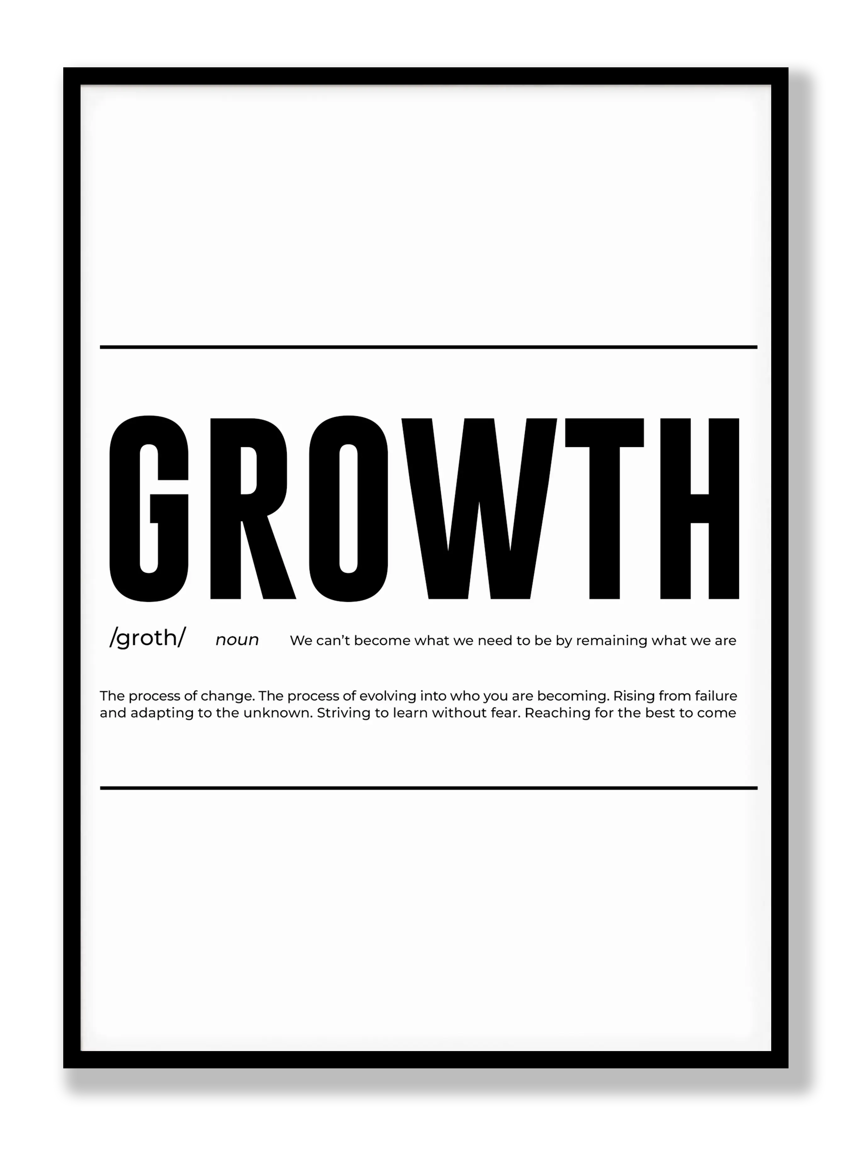 Growth Poster