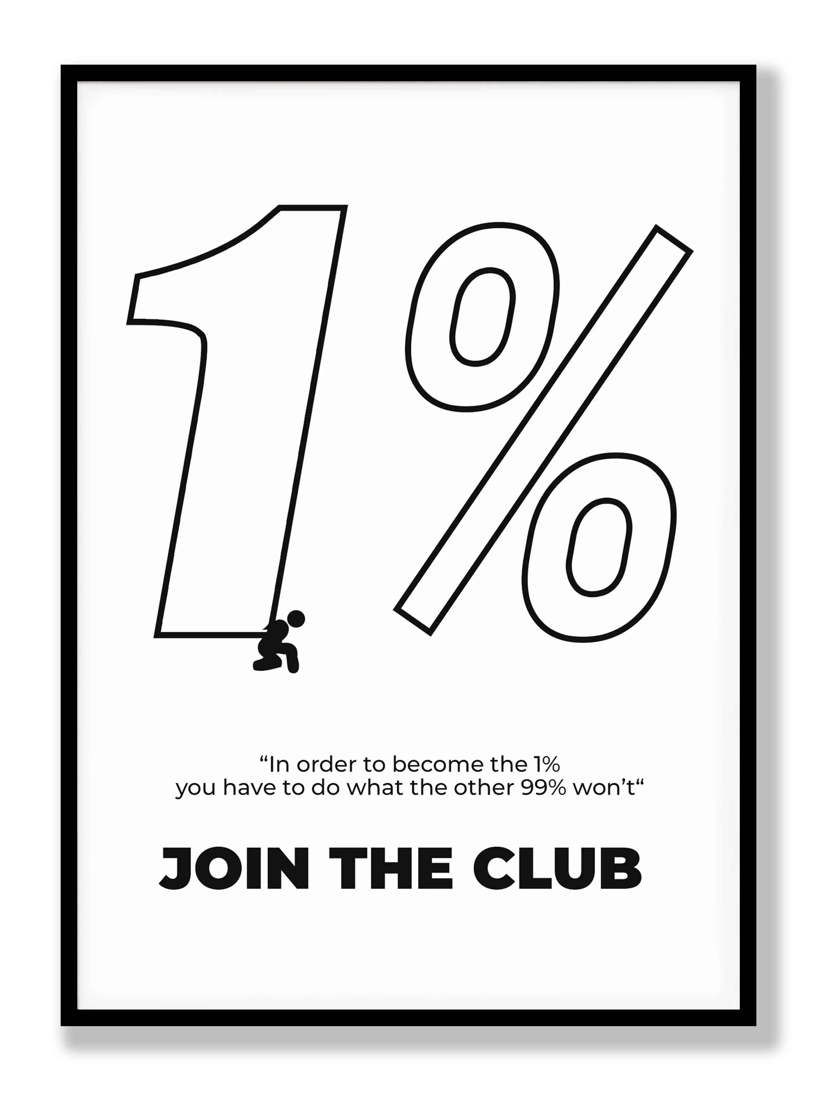 1% Club Poster