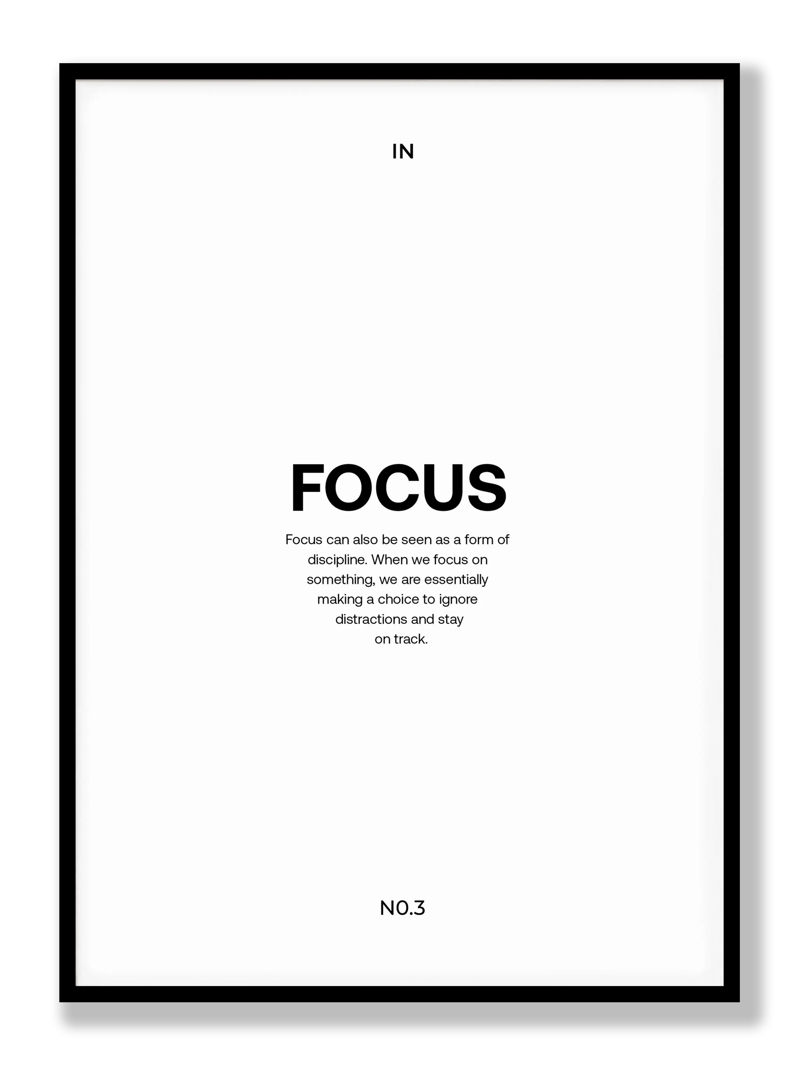 Focus Poster