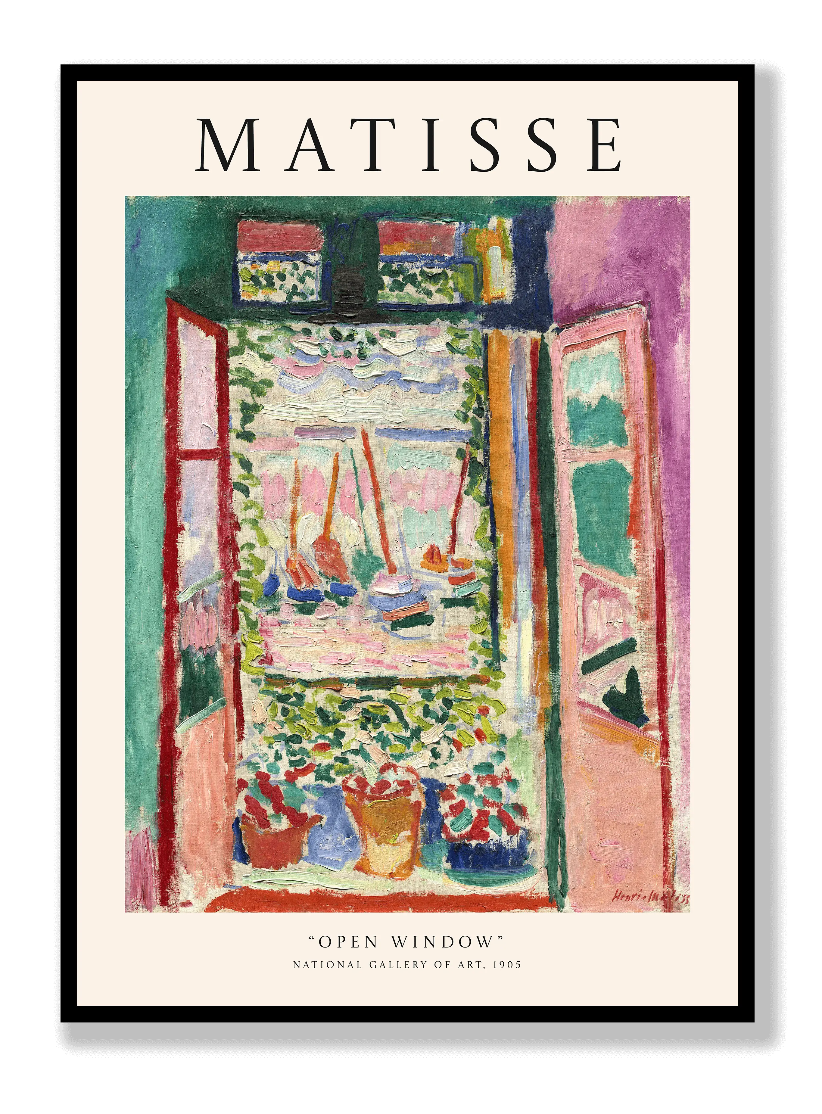 Henri Matisse - Offenes Fenster Poster