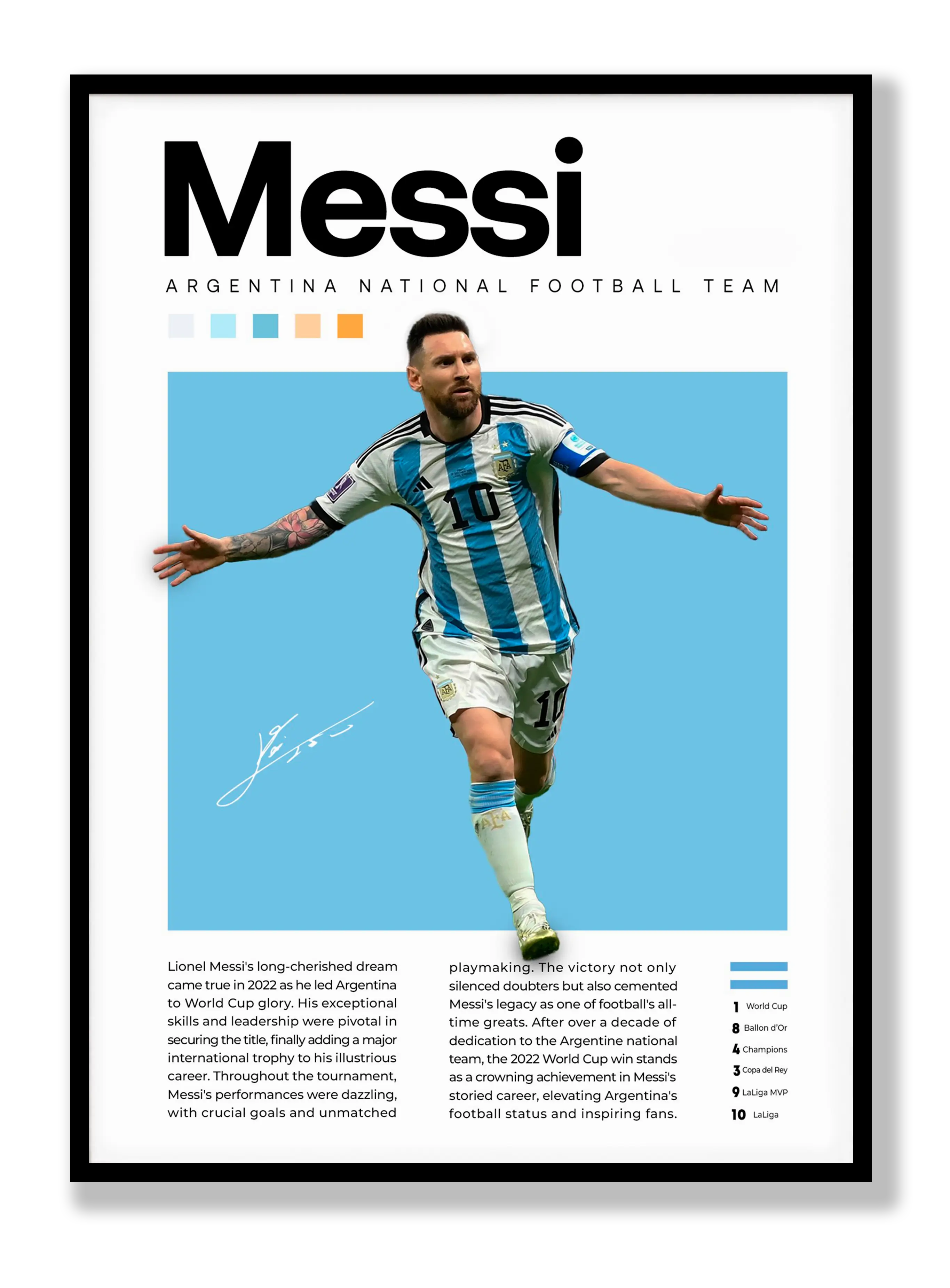 Lionel Messi No. 2 Poster