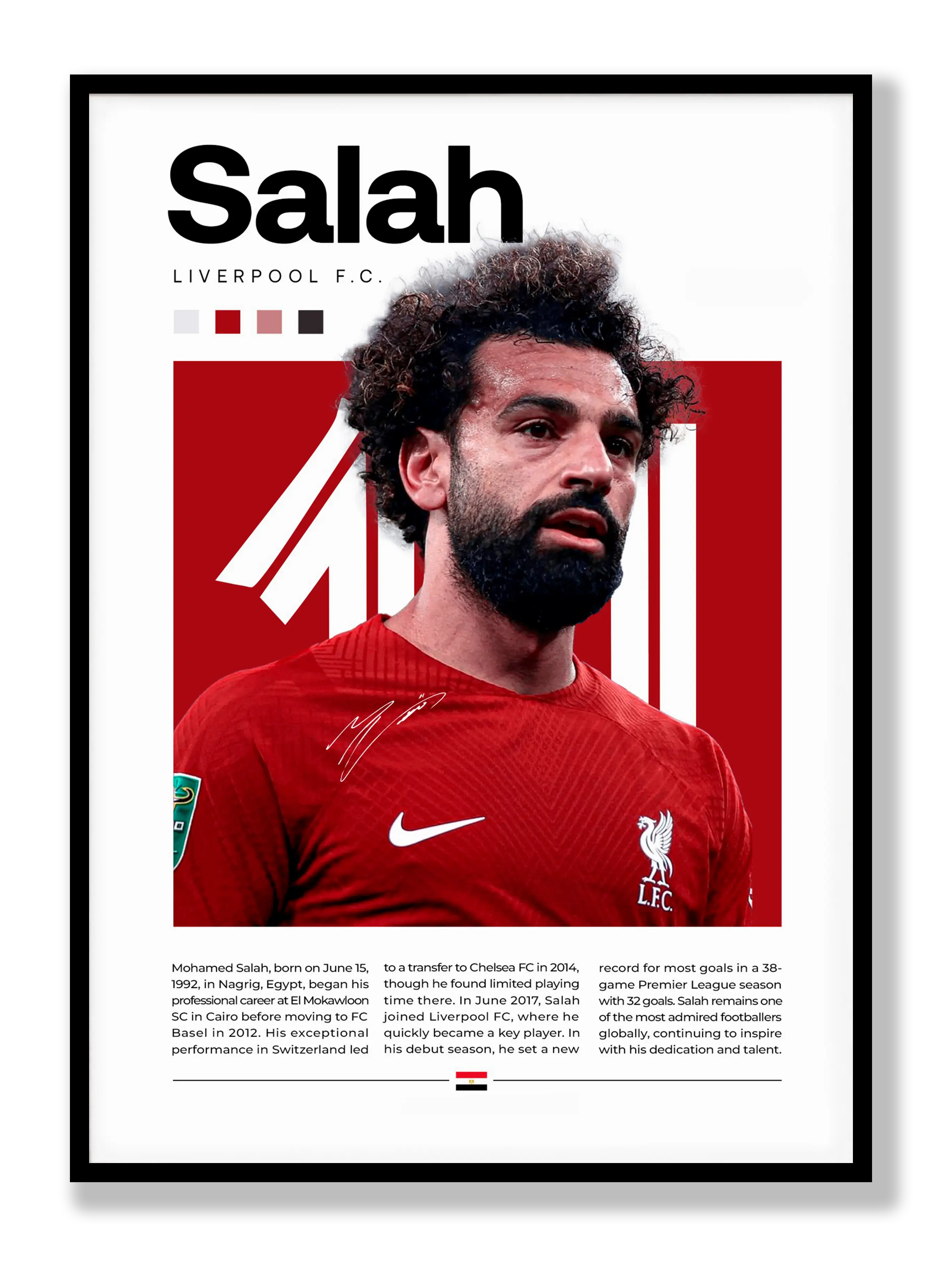 Mohamed Salah No. 2 Poster