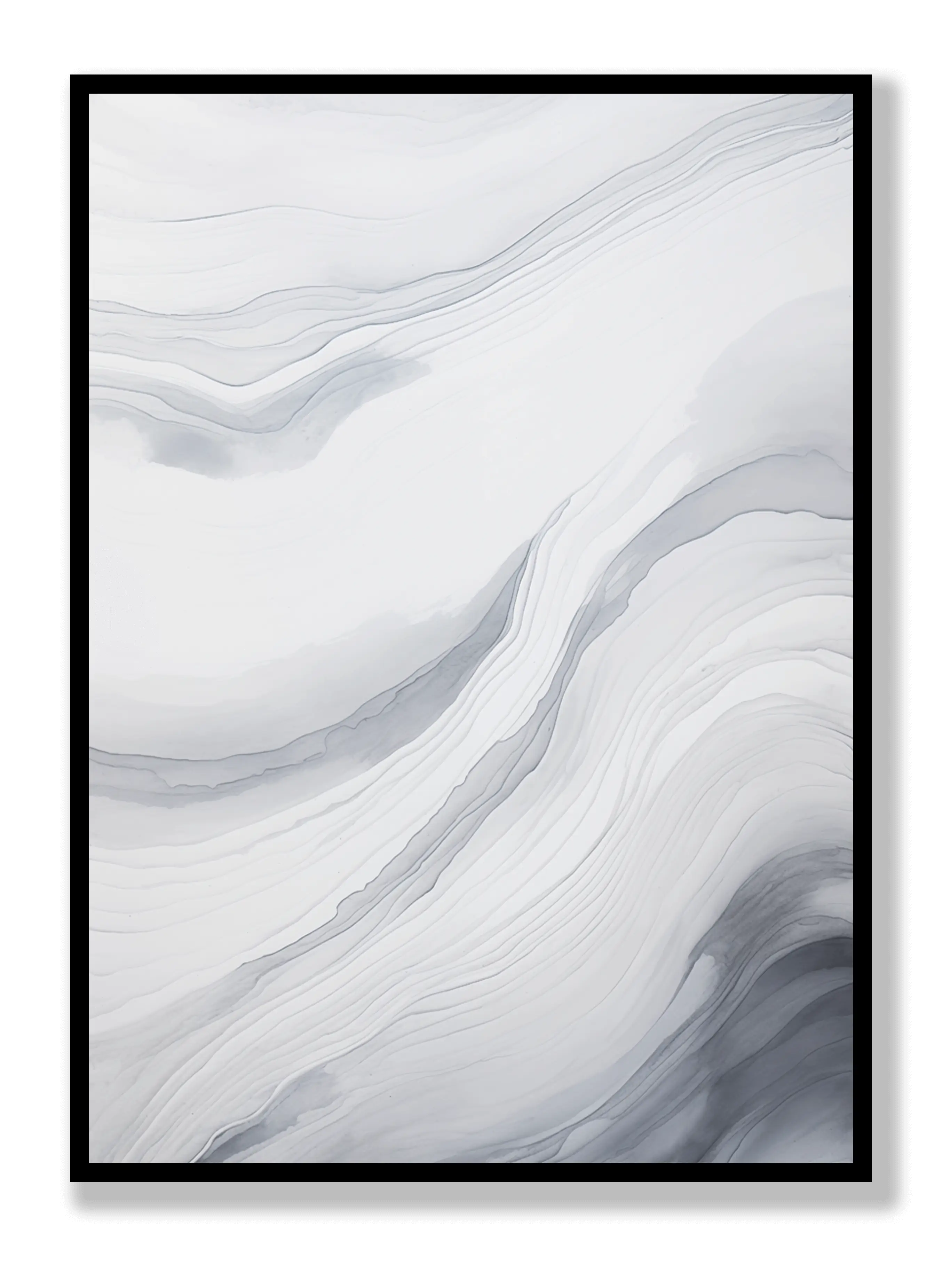 Graue Striche Poster